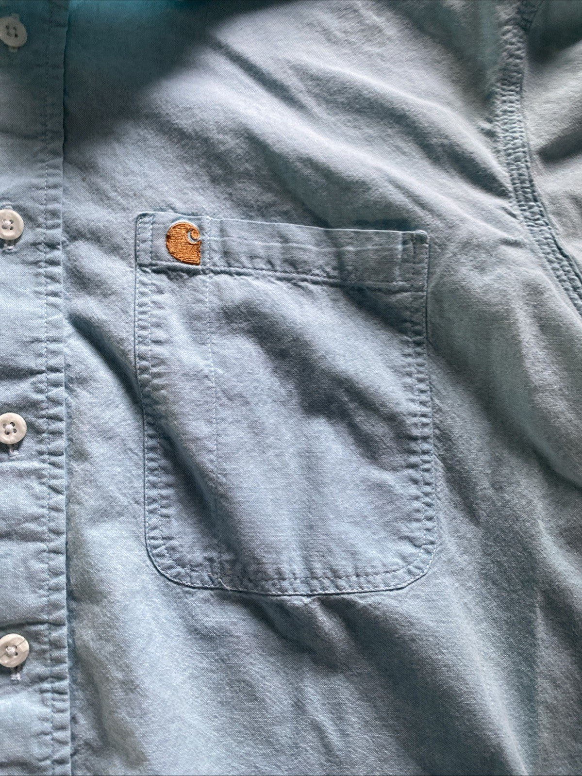 Carhartt Rugged oudoor wear extra large short sleeve button up dress shirt