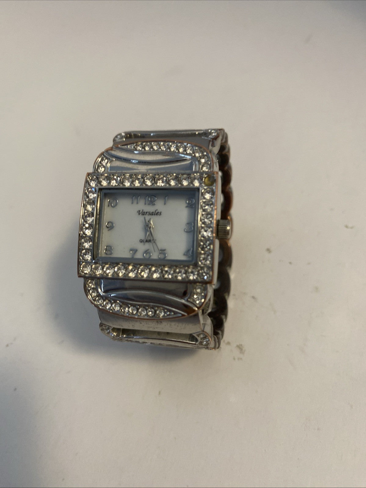 Silver Square face, Gold Rectangle face Cuff watch