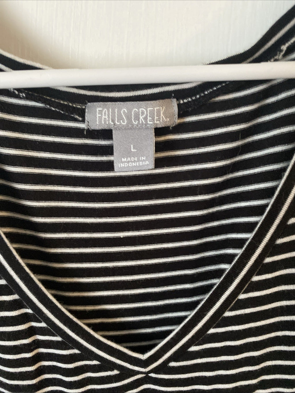 Falls Creek Women’s Striped Short Sleeve Cold Shoulder Dress, Size Large