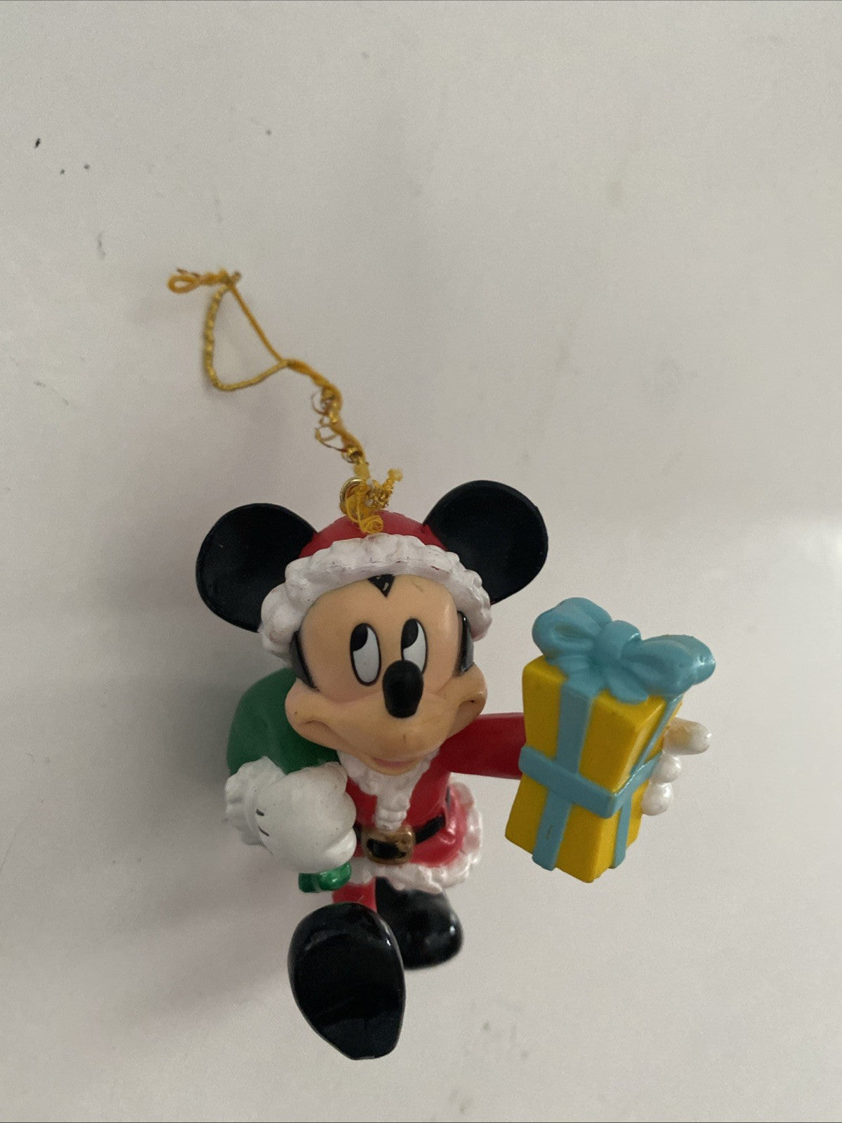 Enesco Disney Mickey Unlimited Santa Mickey Mouse Christmas Ornament w Orig Box