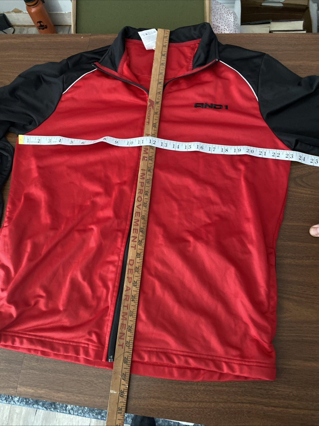 And 1  tracksuit size large longsleeve men’s black and red