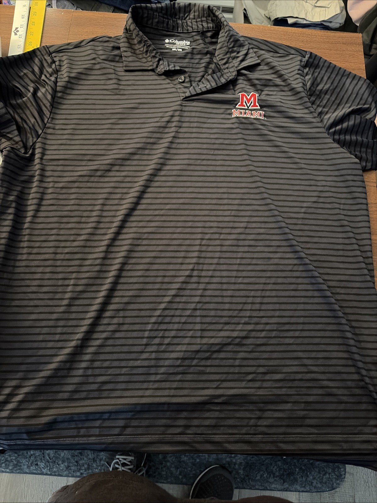 Columbia Men’s 2XL Miami University Redhawks Golf Polo Short Sleeve Shirt