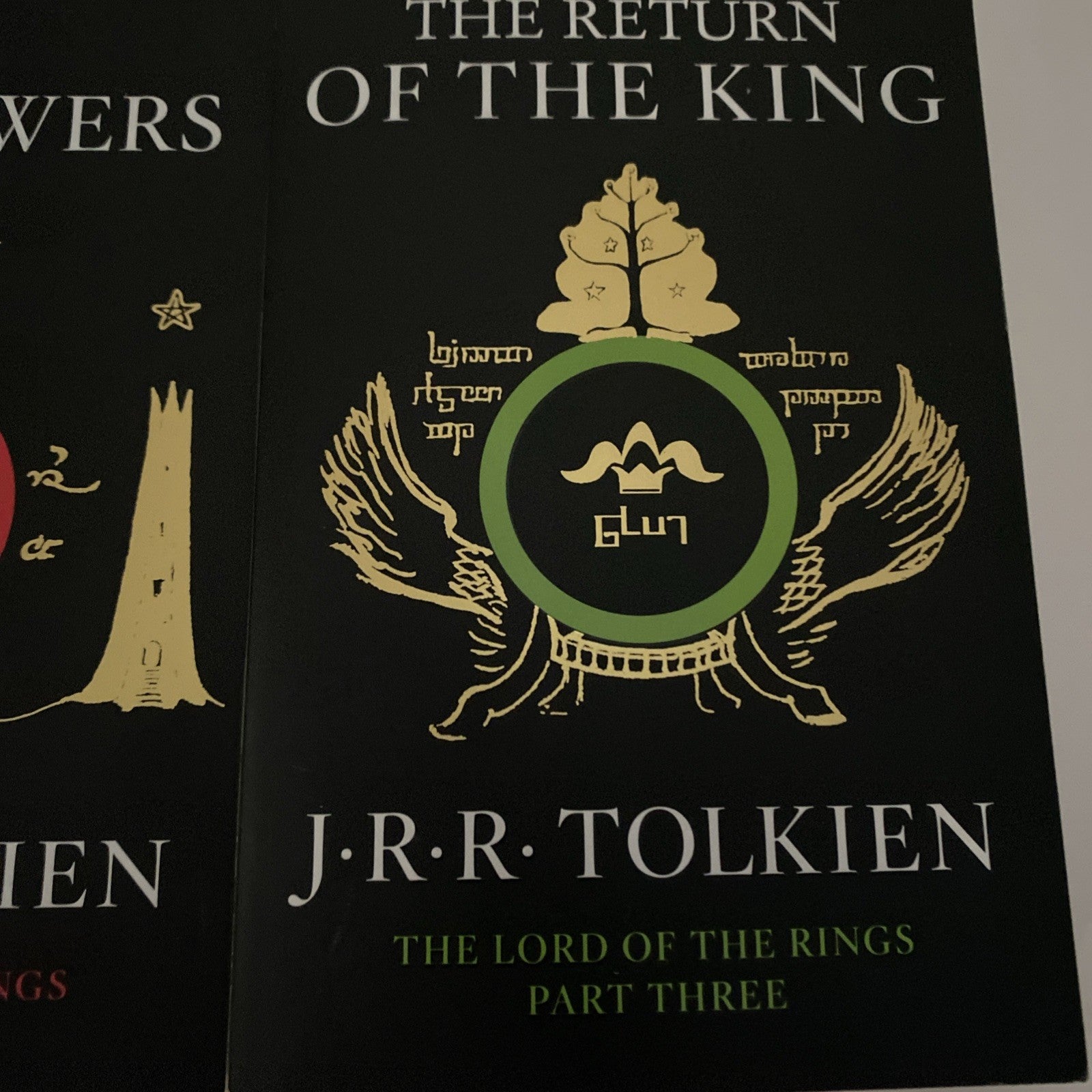 J. R. R. TOLKIEN LORD OF THE RINGS Fellowship Two Towers Return of the King (3)