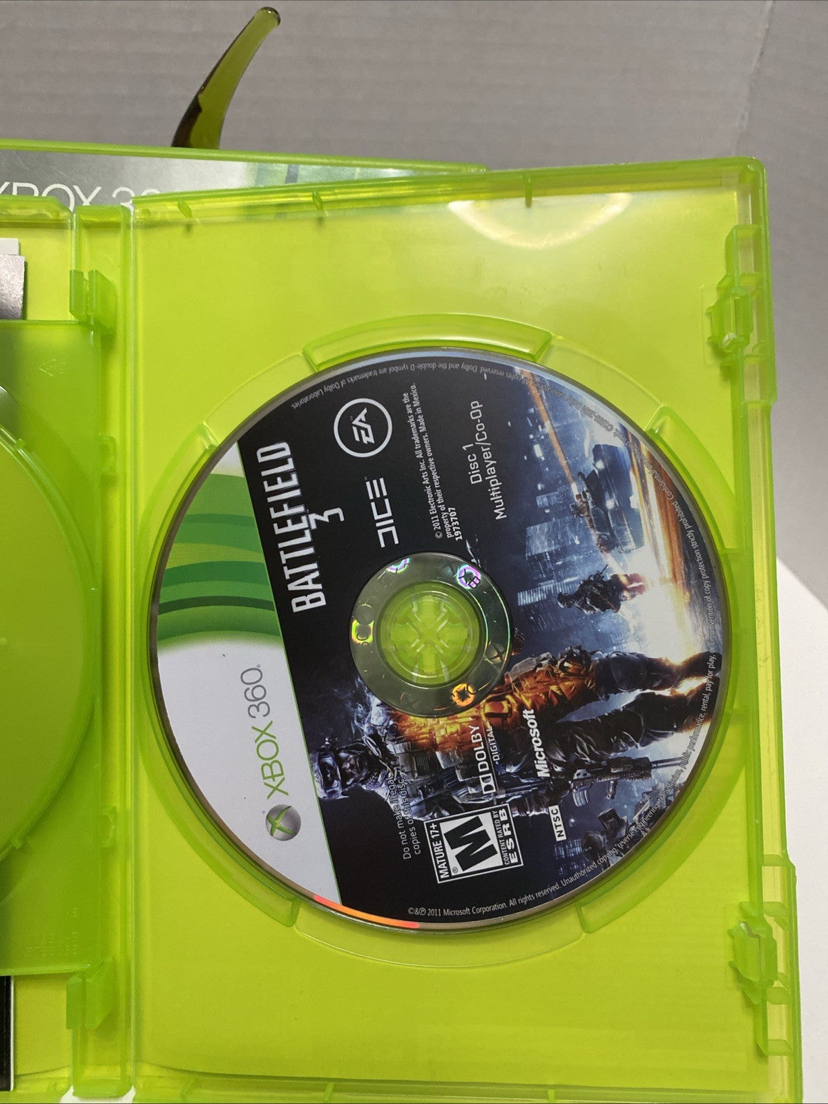 Xbox 360 Battlefield 3 2011 EA COMPLETE w/ Manual TESTED Free Shipping! EUC
