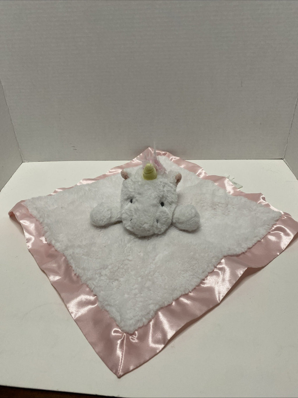 Cloud Island Unicorn Lovey Security Blanket Gold Speck Flakes Plush Doll 