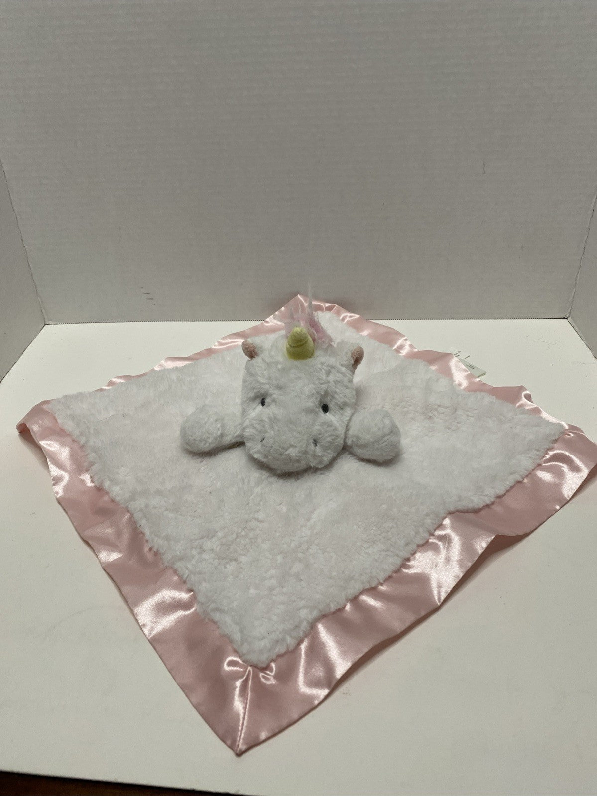 Cloud Island Unicorn Lovey Security Blanket Gold Speck Flakes Plush Doll 