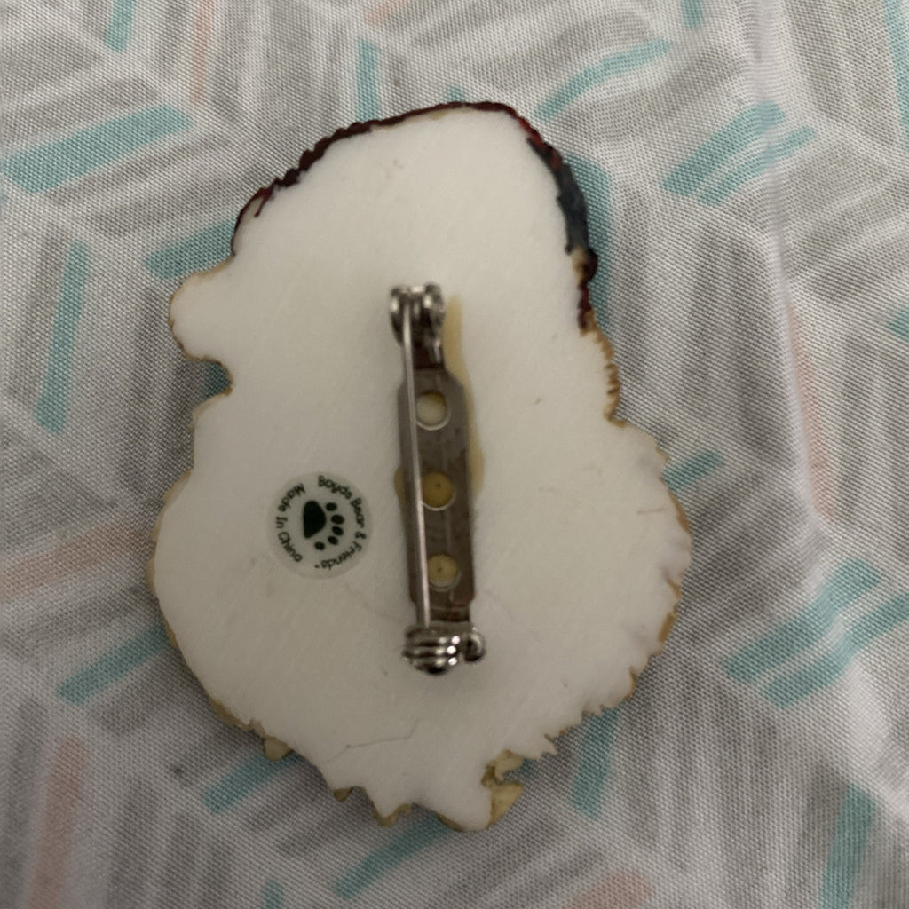 Vintage Christmas Boyd’s Bear  Style Santa Pin