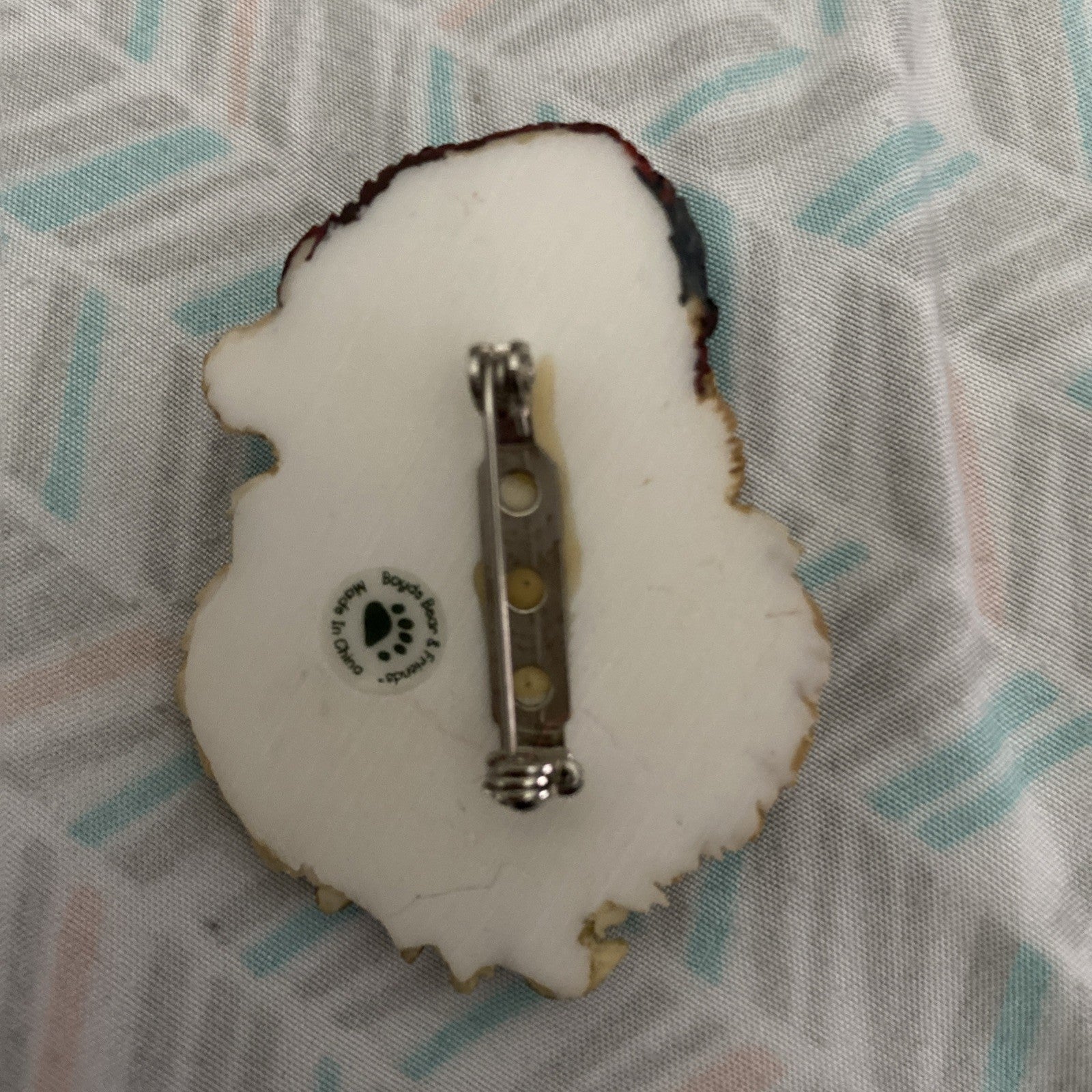 Vintage Christmas Boyd’s Bear  Style Santa Pin