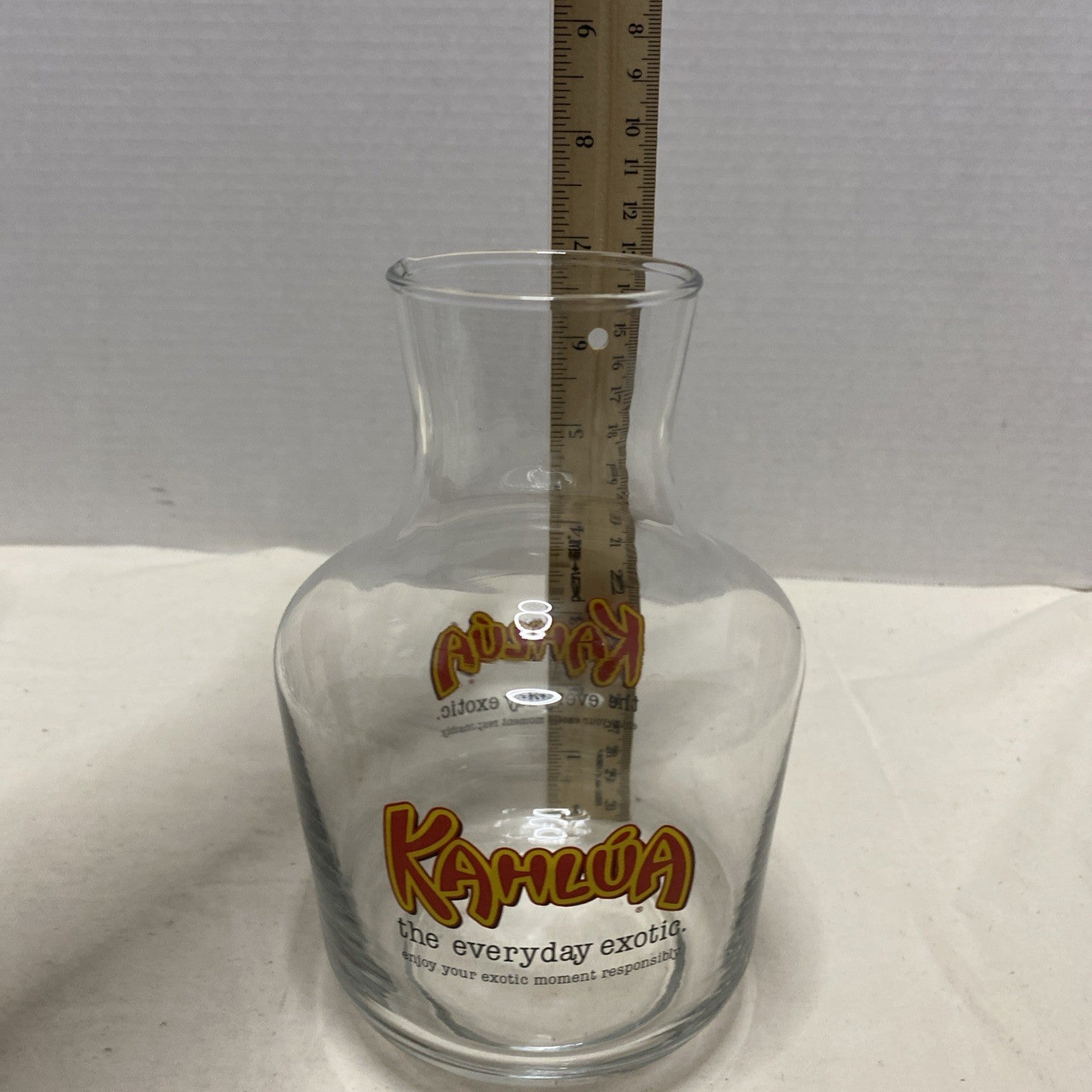 Kahlua glass decanter pitcher coffee rum liqueur decanter