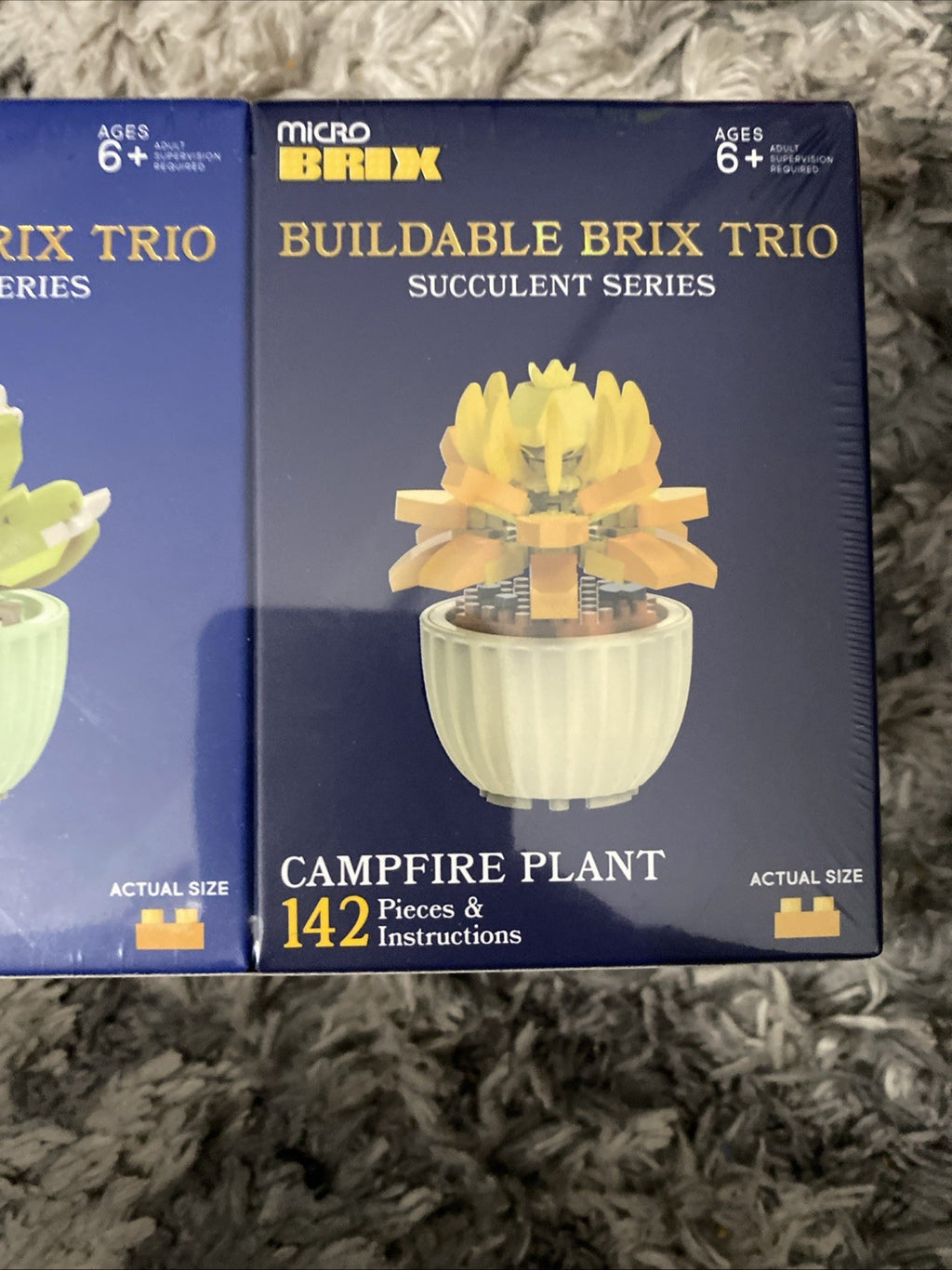 Micro Brix Succulent Series Buildable Brix Trio Plants Cactus Set 469 Pieces