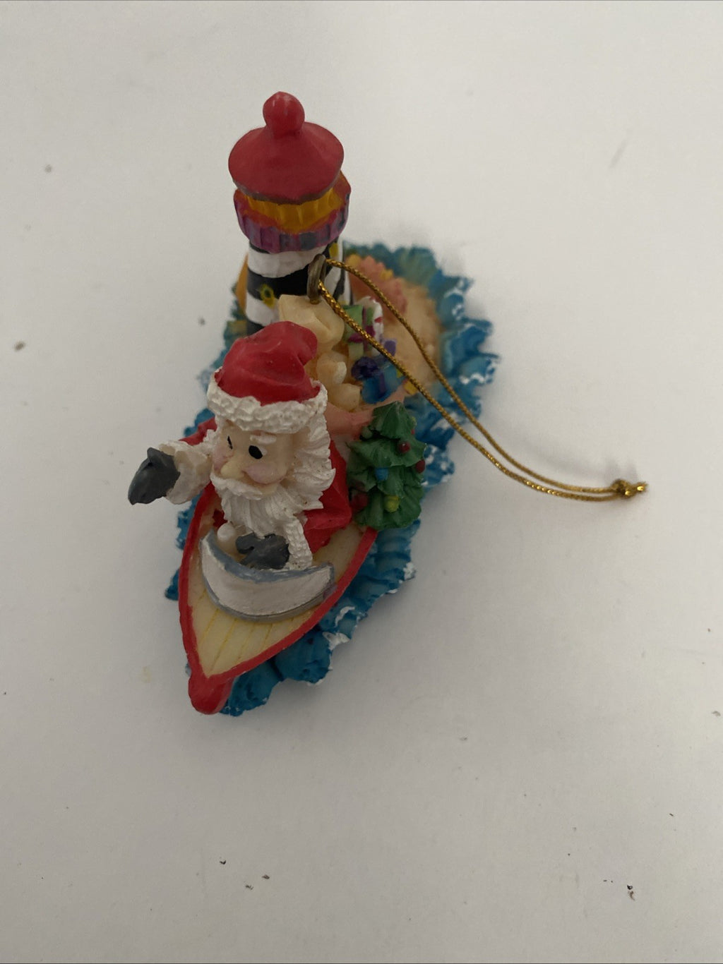 Seaside Santa ornaments Christmas tree decorations