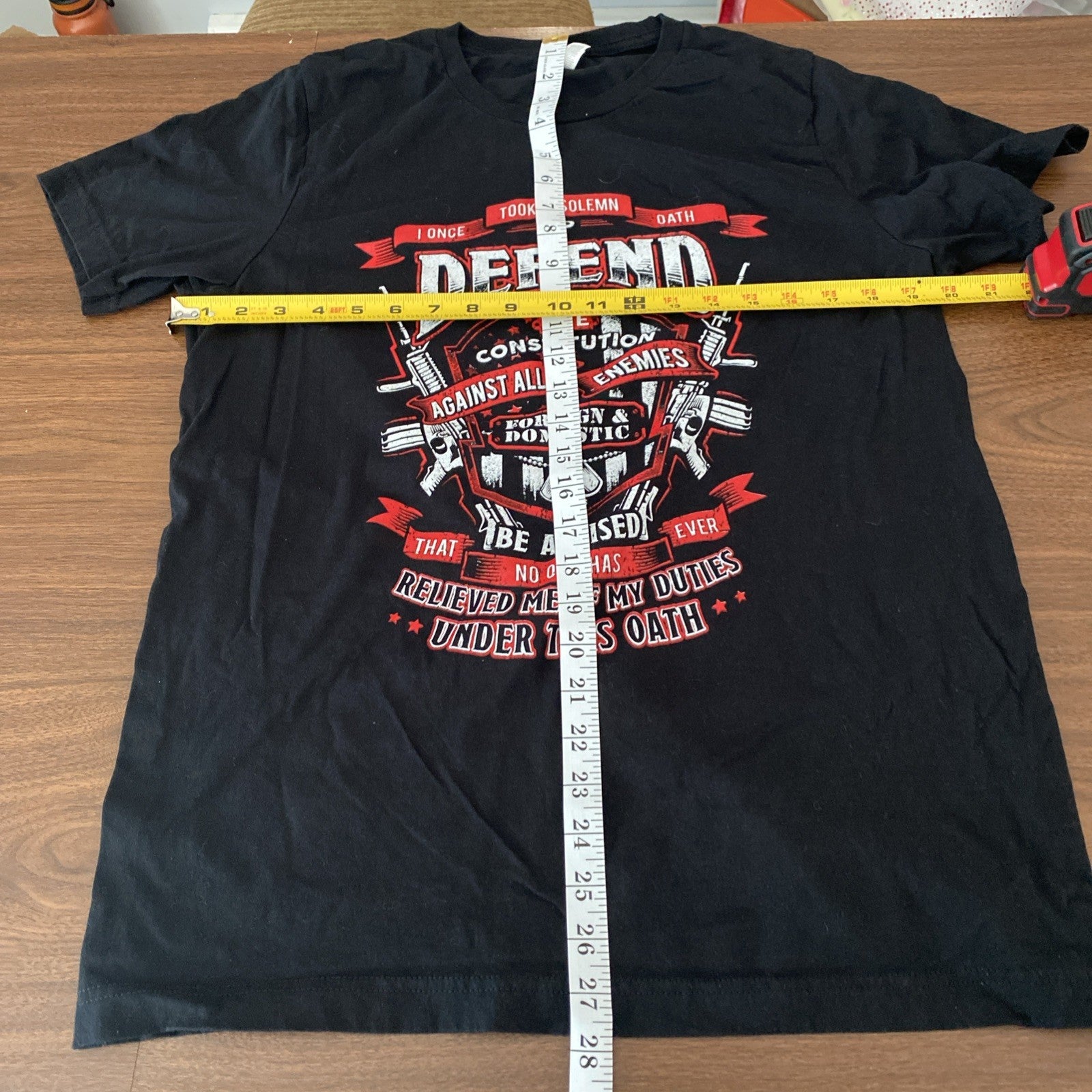 Bad ass apparel solemn oath men’s large T-shirt short sleeve black free shipping