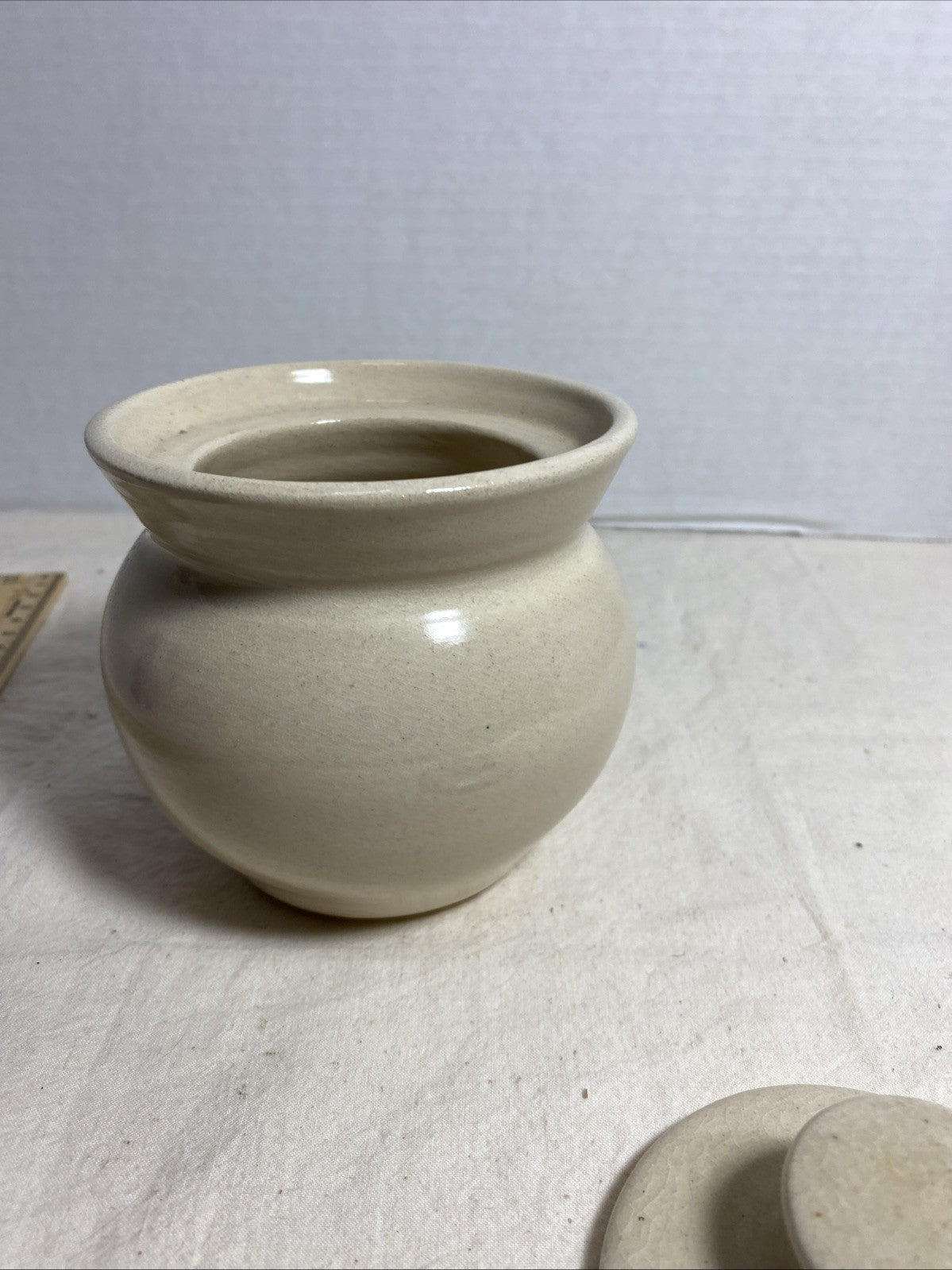 Paul Storie Pottery ~ Crock 7" ~ Blue Country Barn