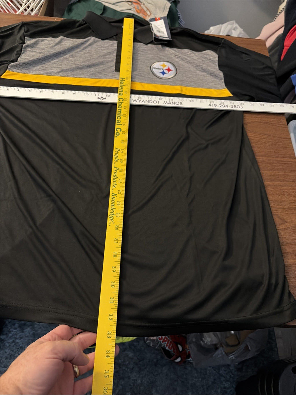 Fanatics NFL Pittsburgh Steelers XLT Short Sleeve Polo NWT