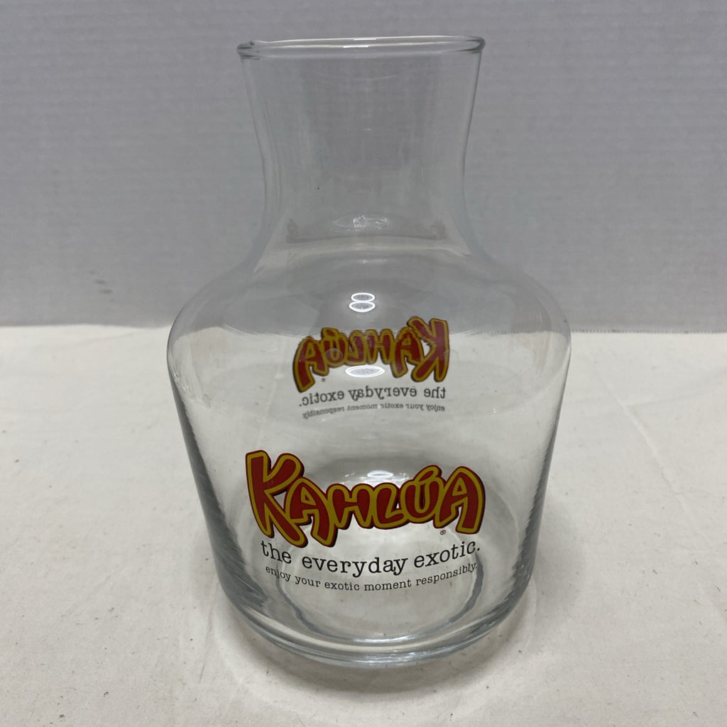 Kahlua glass decanter pitcher coffee rum liqueur decanter