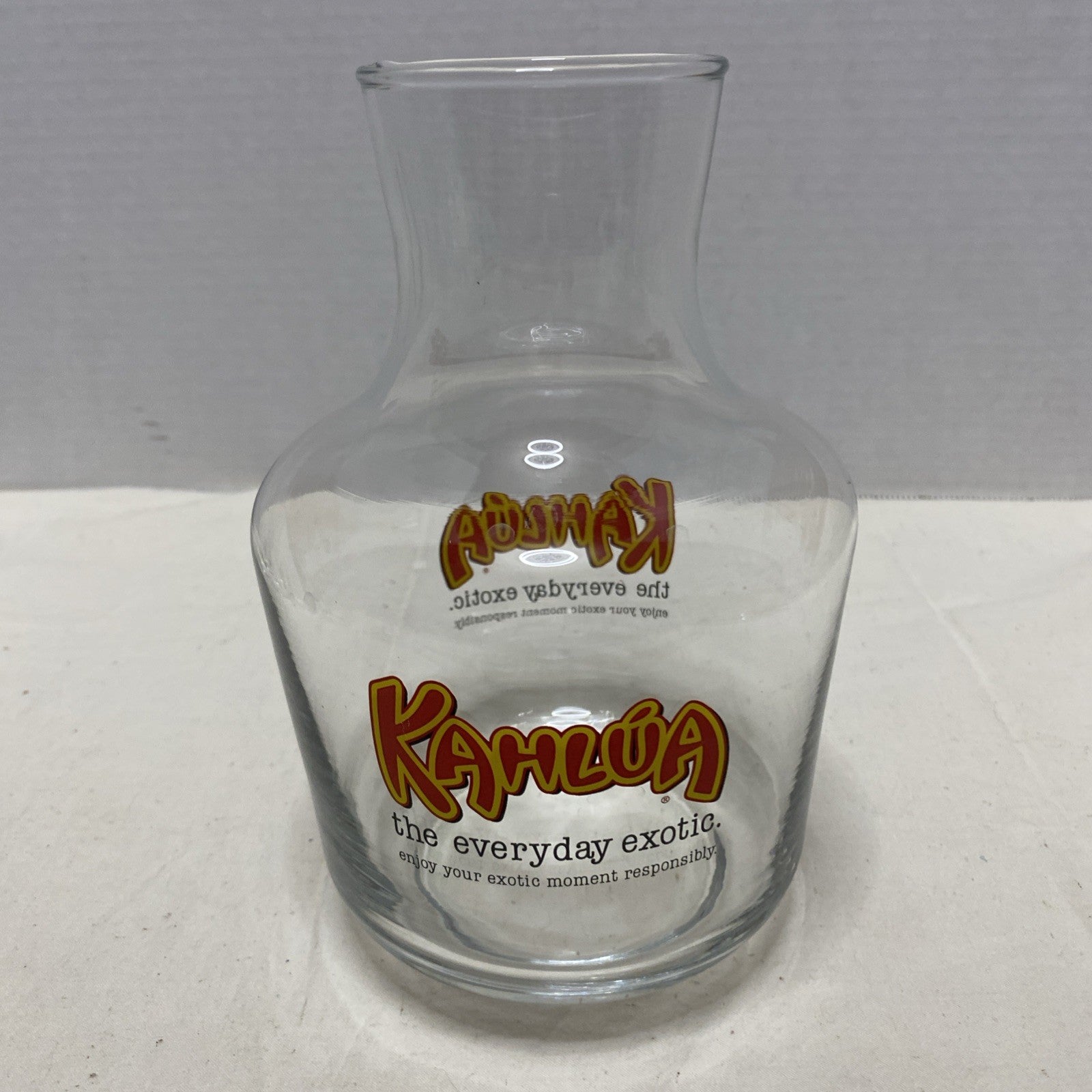 Kahlua glass decanter pitcher coffee rum liqueur decanter