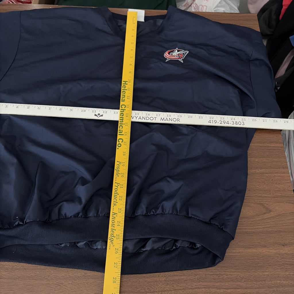 Nhl Columbus Blue Jacket Augusta Extra Large Men’s Windbreaker Long Sleeve Blue