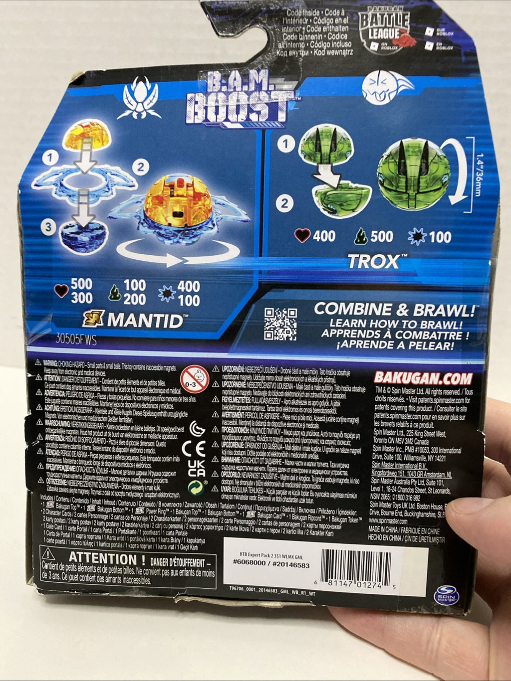 BAKUGAN EXPERT PACK MANTID VS TROX