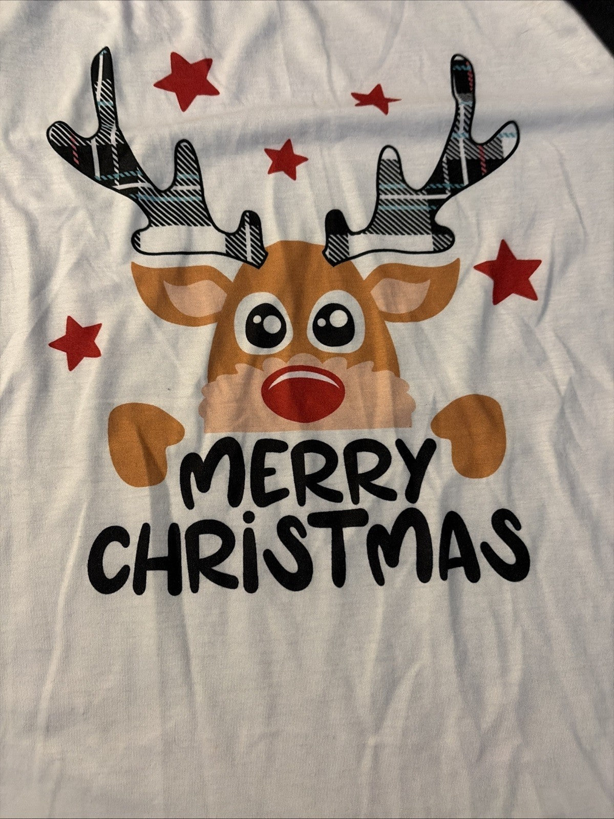 Merry Christmas Rudolph Women’s Extra Small Long Sleeve T-Shirt