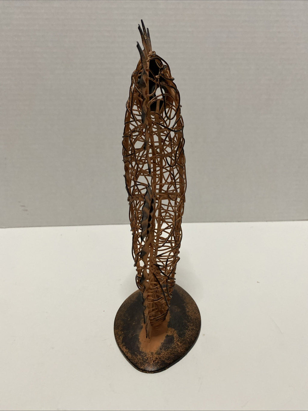 Metal framed seahorse upright standing interior Metal Art Rare