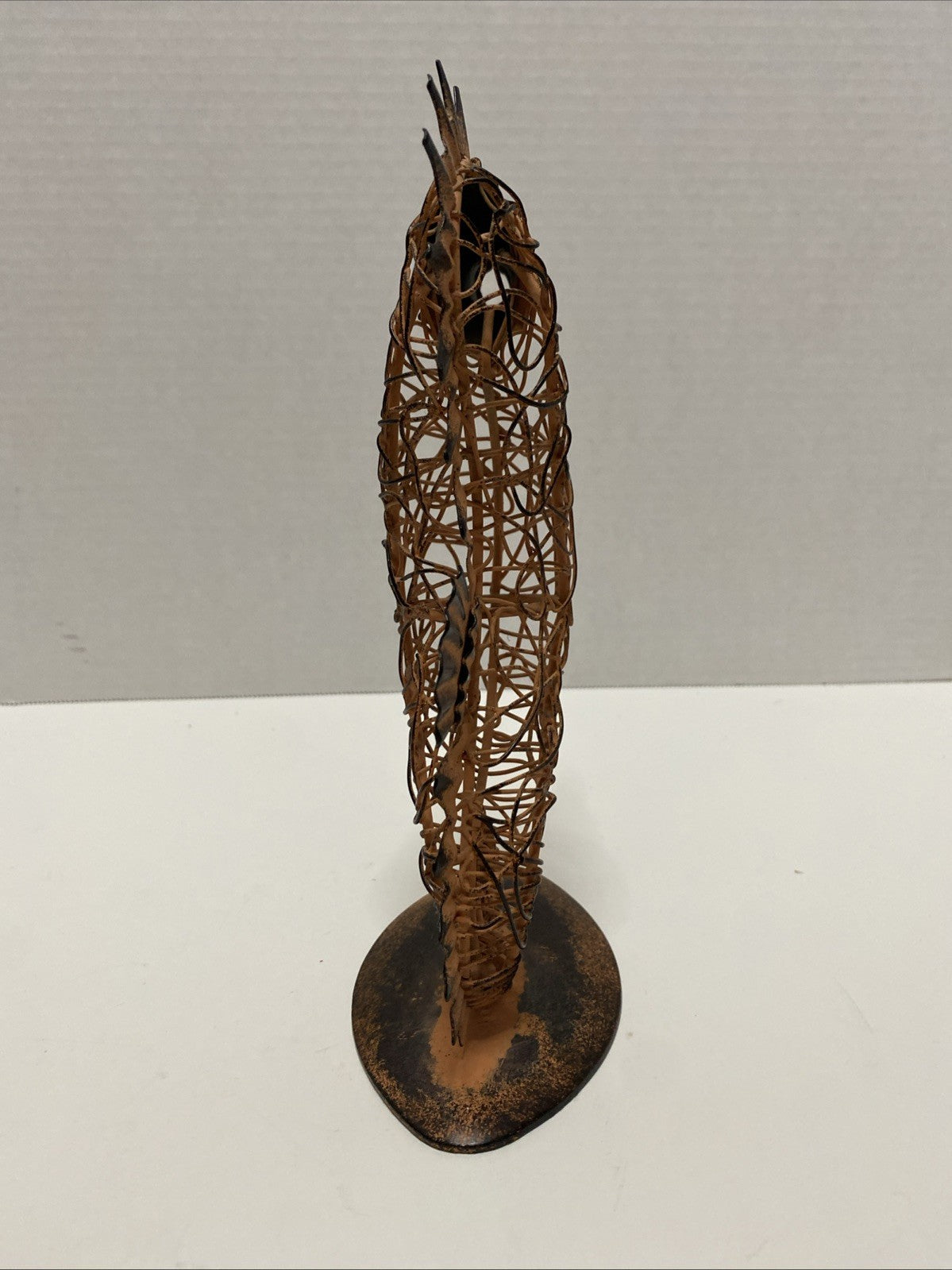 Metal framed seahorse upright standing interior Metal Art Rare