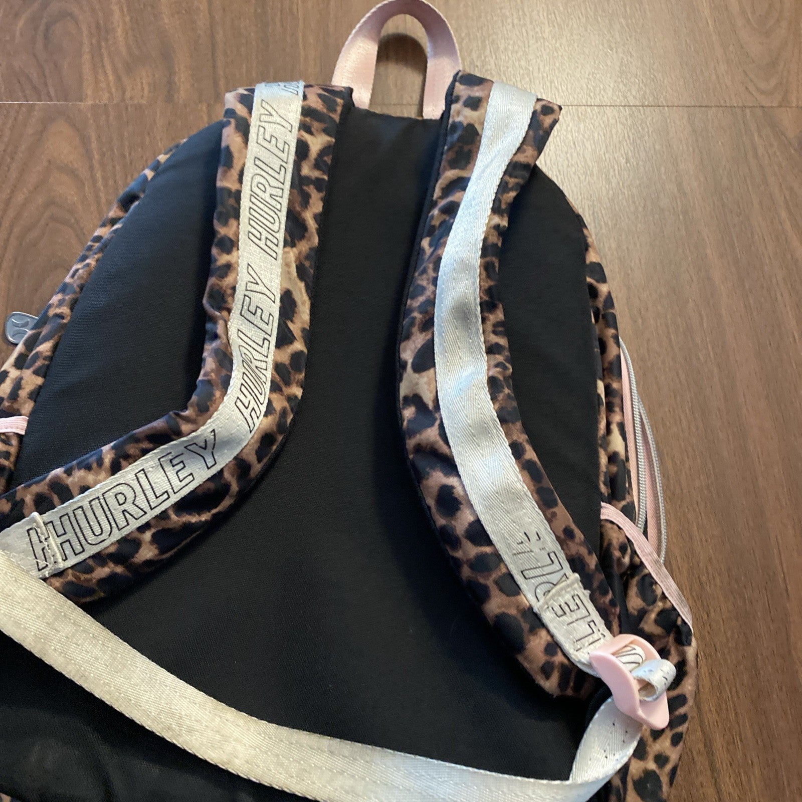 Hurley Girl's Flip Sequin Pocket Backpack Leopard Print