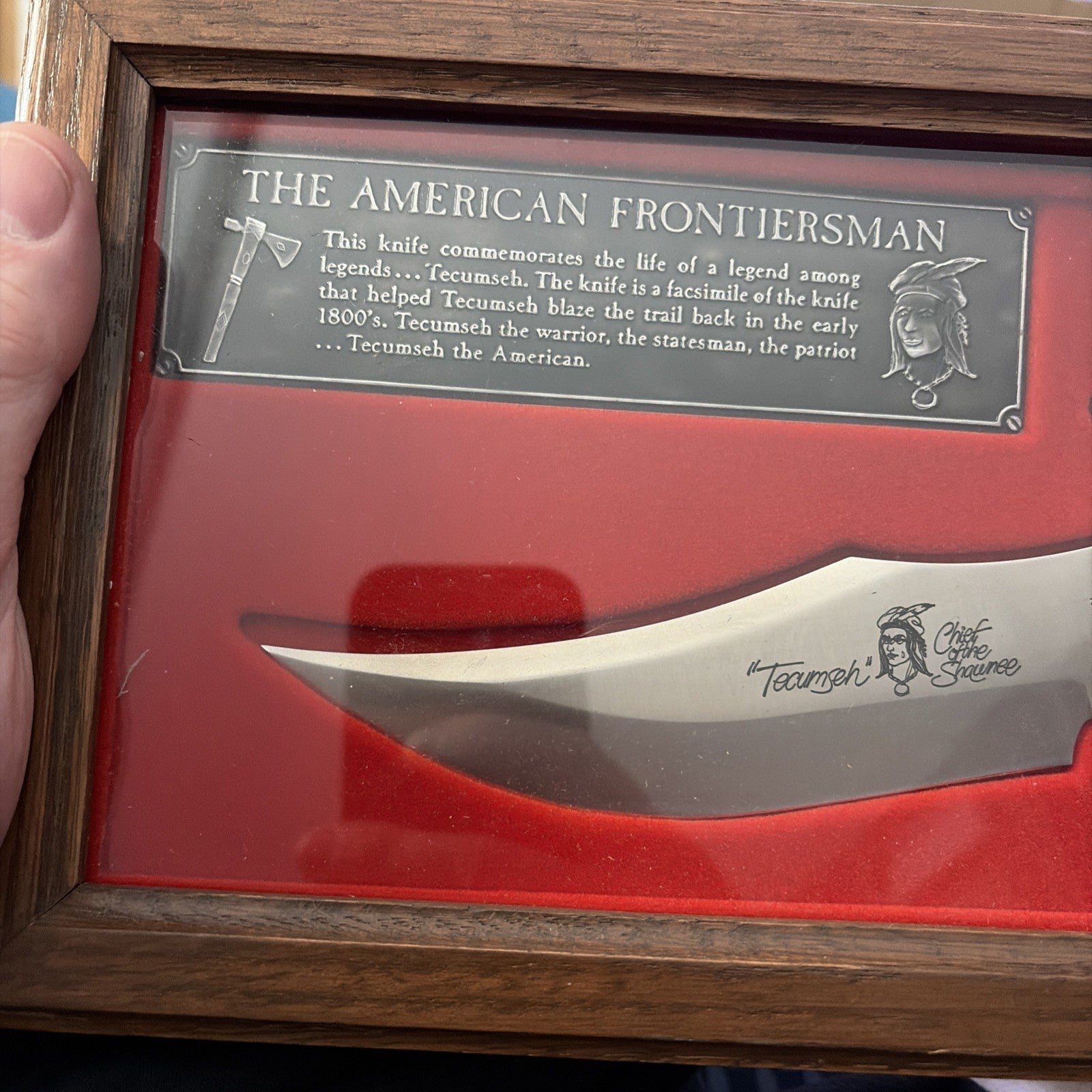US 1973-75 ALCAS Limited Edition AMERICAN FRONTIERSMAN Fighting Knife & Box
