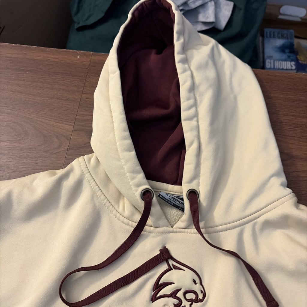 Stadium Athletics Texas State Bobcat Hooded Pullover Sweatshirt Long Sleeve