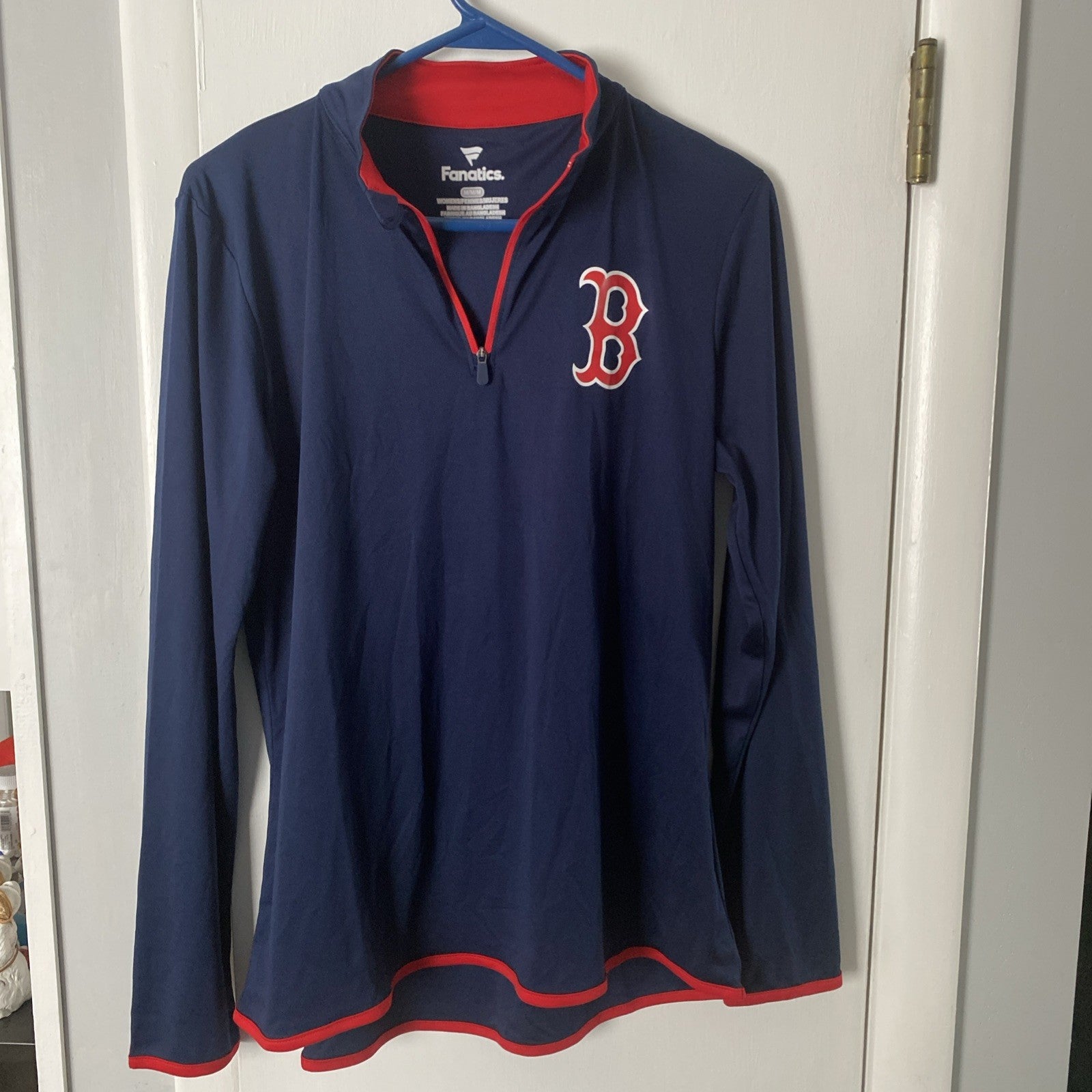 Boston Red Sox Women's Size Medium Quarter Zip Pullover Fanatics 