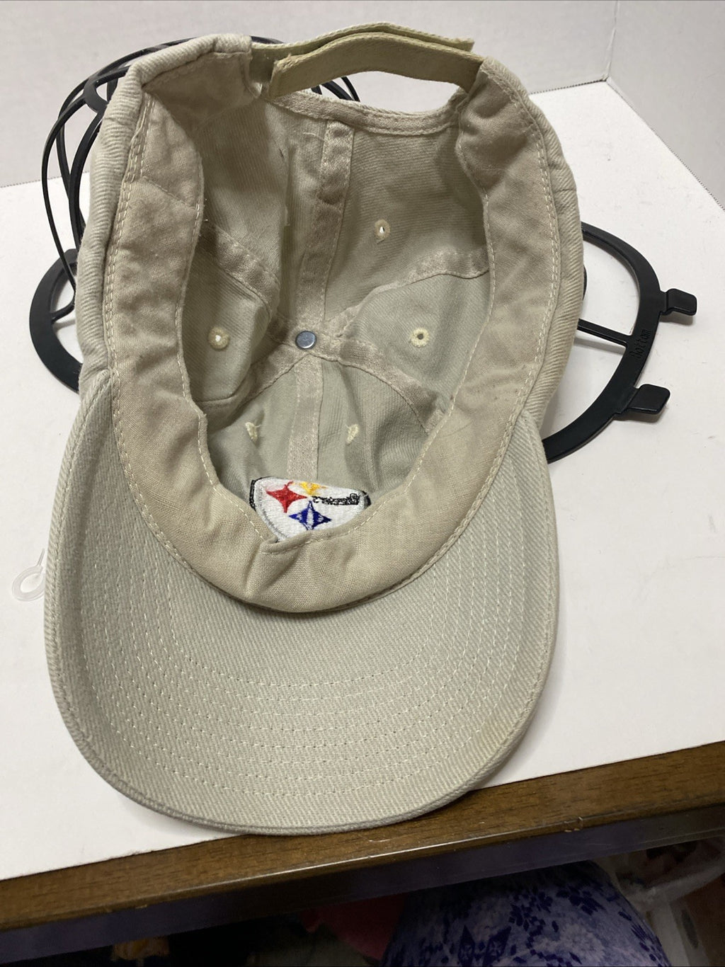 Pittsburgh Steelers Hat Cap Men’s Beige Strapback Embroidered NFL Football