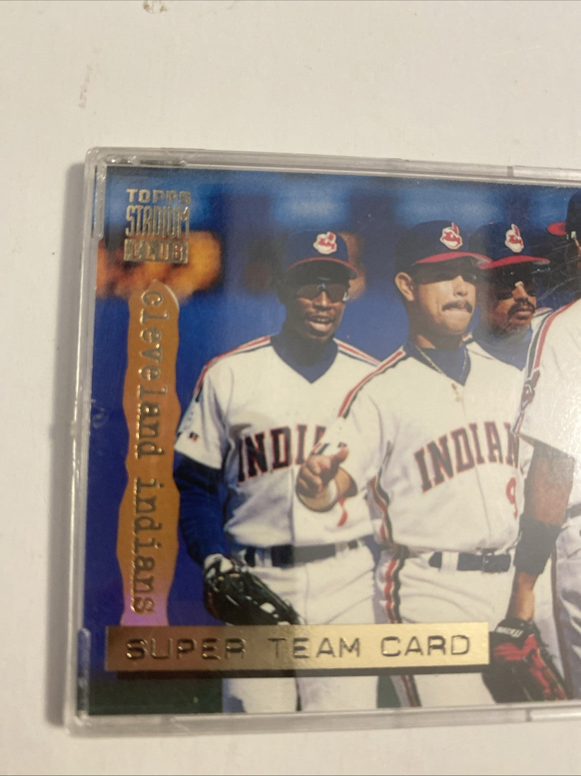 Top stadium club Cleveland Indians super team card 1993 card number 19
