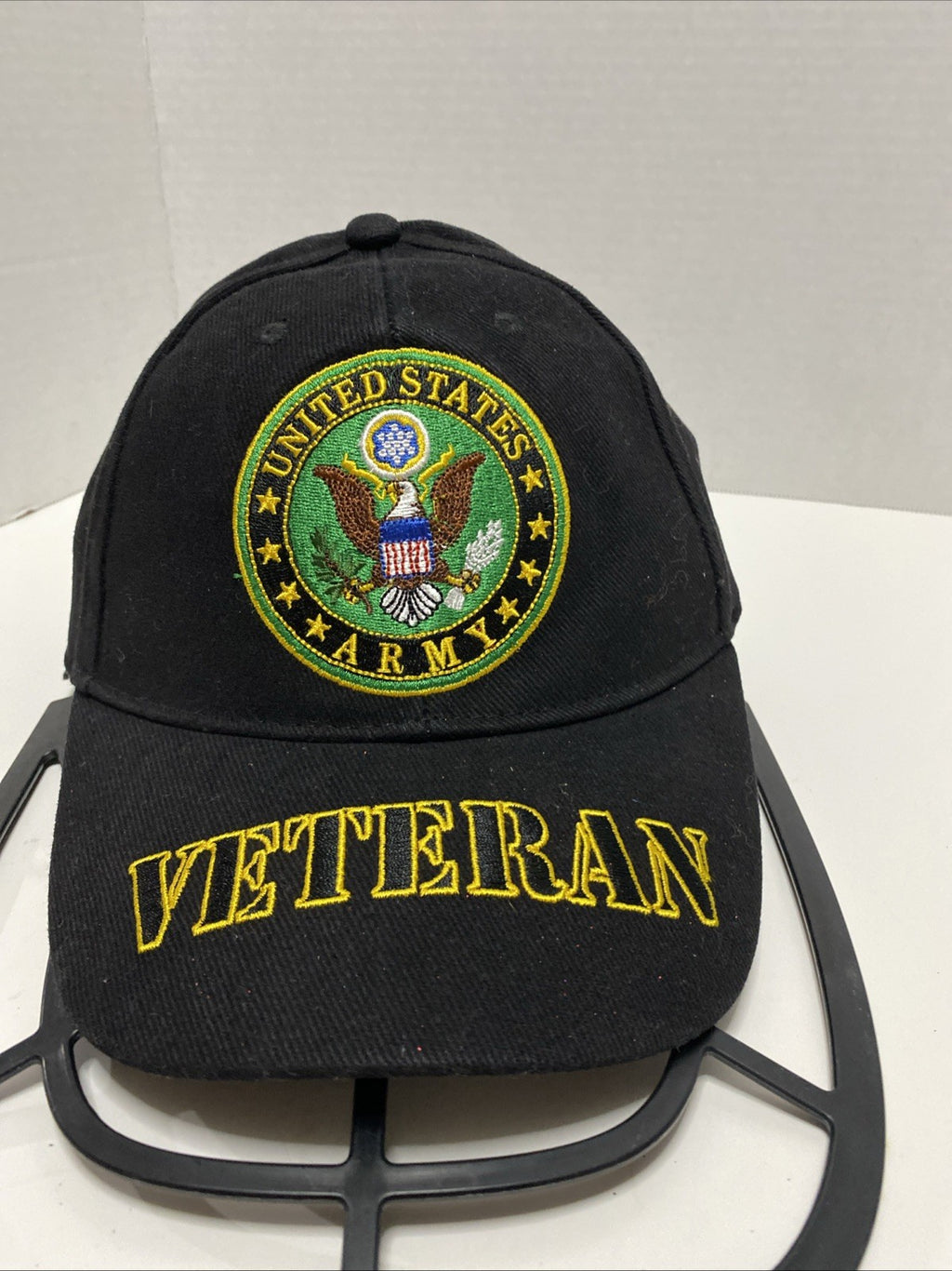 United States Army Veteran Embroidered Strap Back Baseball Cap Hat U.S ARMY