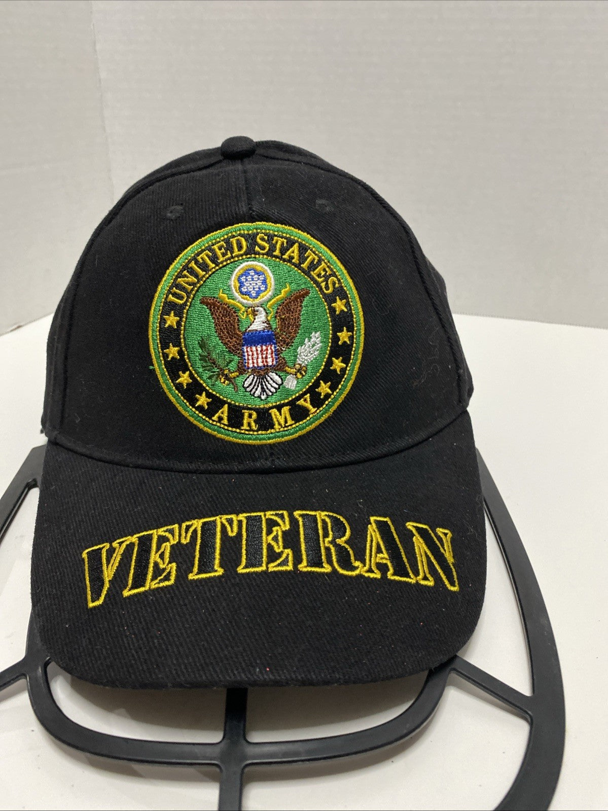 United States Army Veteran Embroidered Strap Back Baseball Cap Hat U.S ARMY