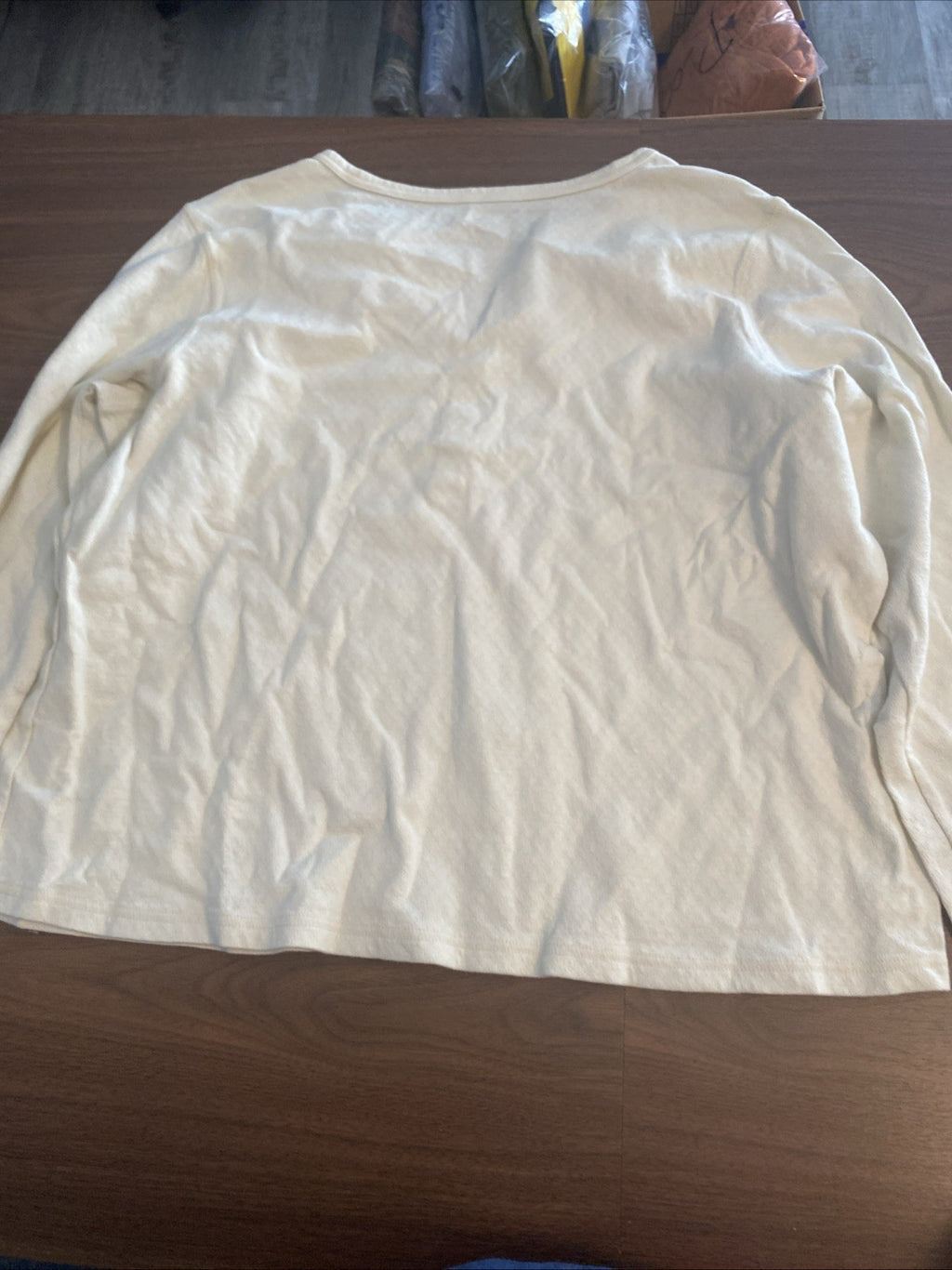Basic edition women’s two XL top long sleeve quarter button down shirt