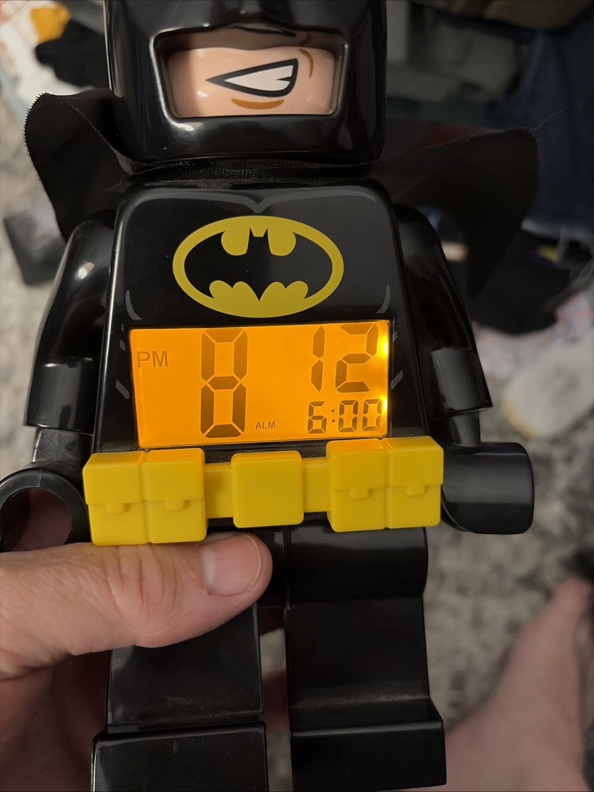 LEGO Batman 10" Alarm Clock DC Comics Super Heroes Digital Light Up Display