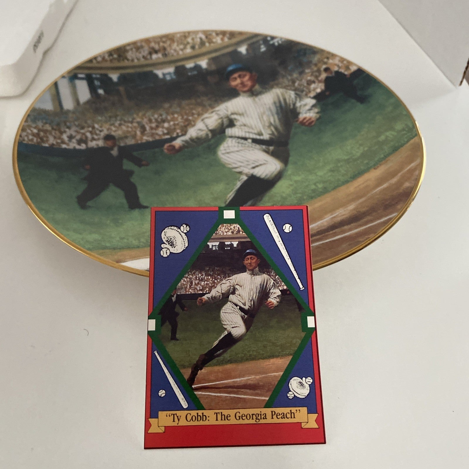 Ty Cobb THE GEORGIA PEACH The Legends of Baseball Collectors Plate 1993