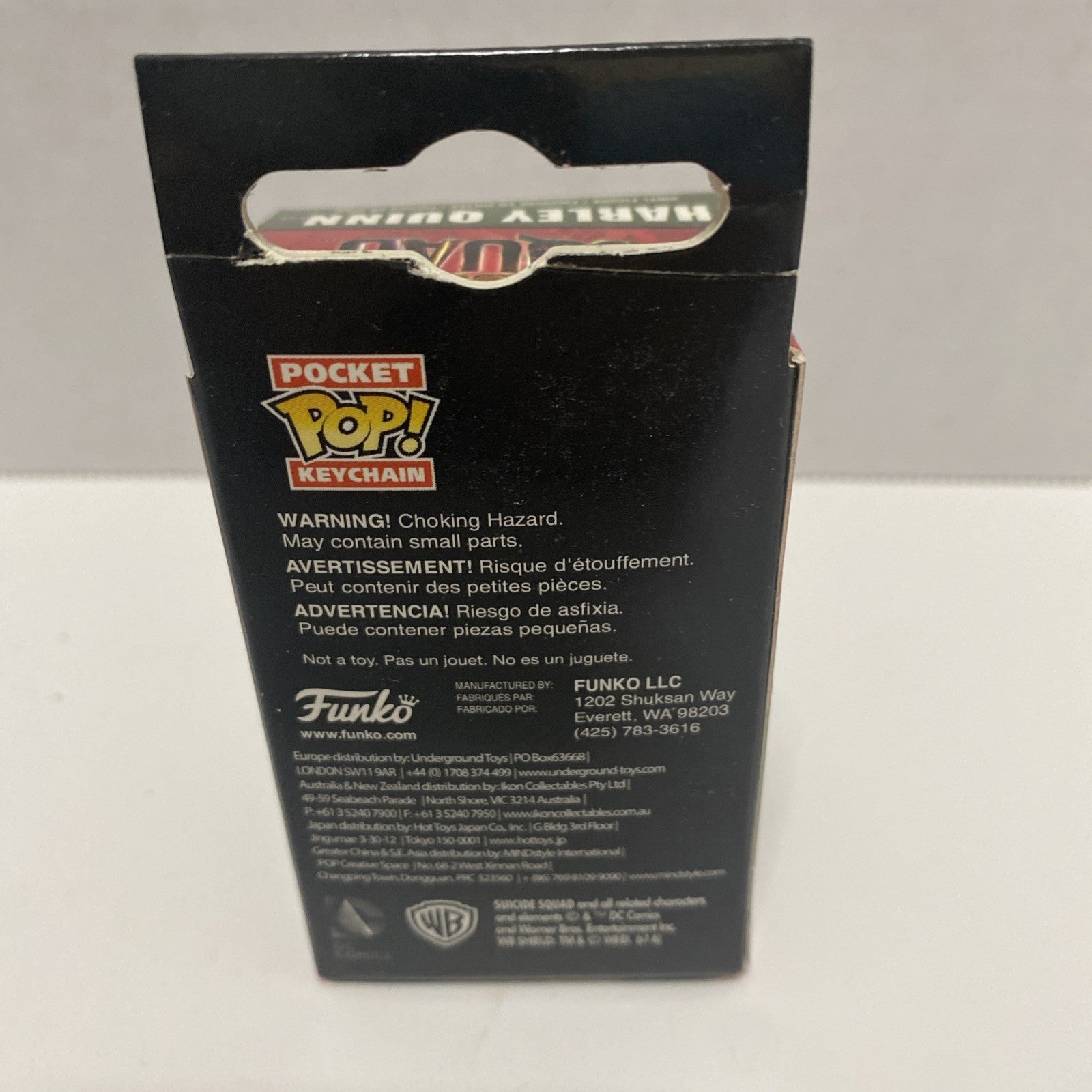 Harley Quinn Suicide Squad Pocket Funko Pop Keychain / Nerd Block Exclusive