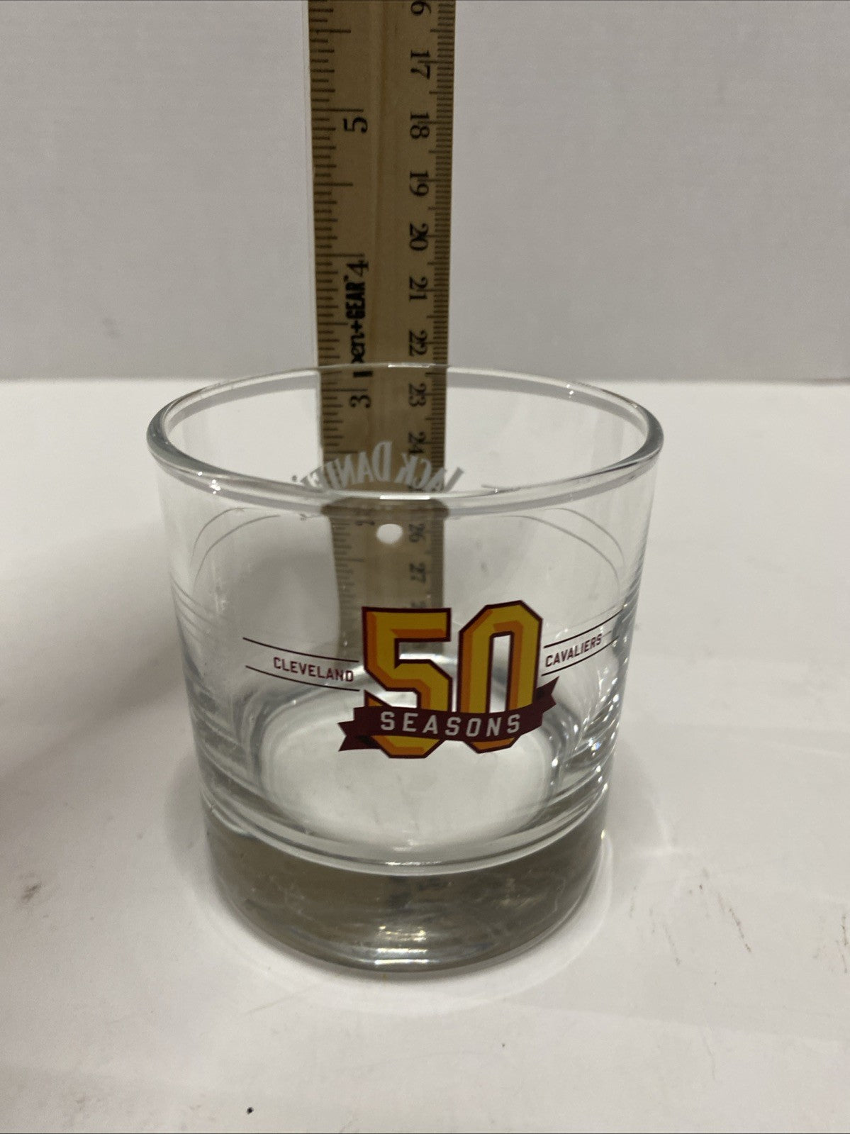 Jack Daniel's 8 oz. 50 Seasons Cleveland Cavaliers Rocks Drink Glass NBA