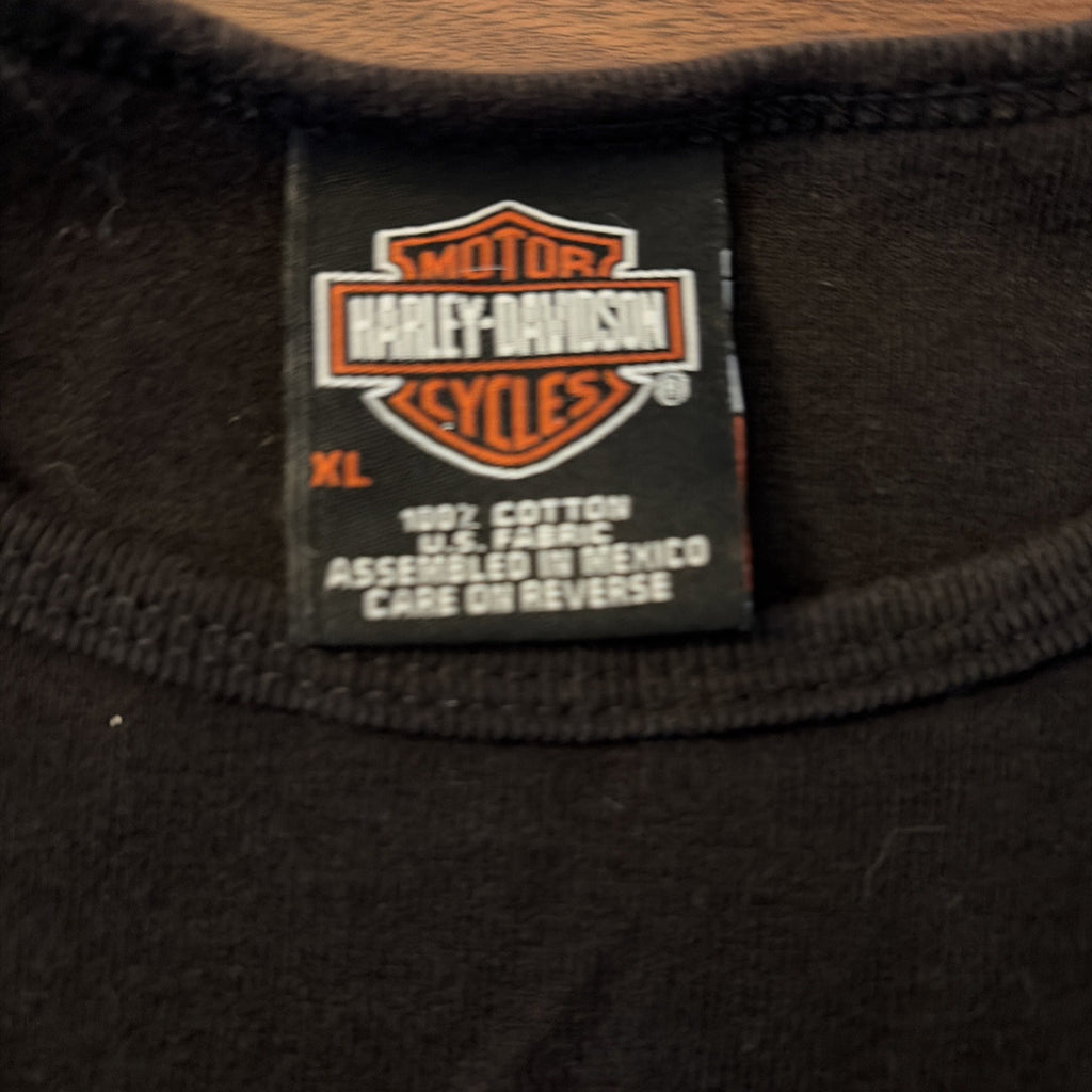 Women’s Harley-Davidson Extra Large Long Sleeve T-Shirt Leather Jacket Look
