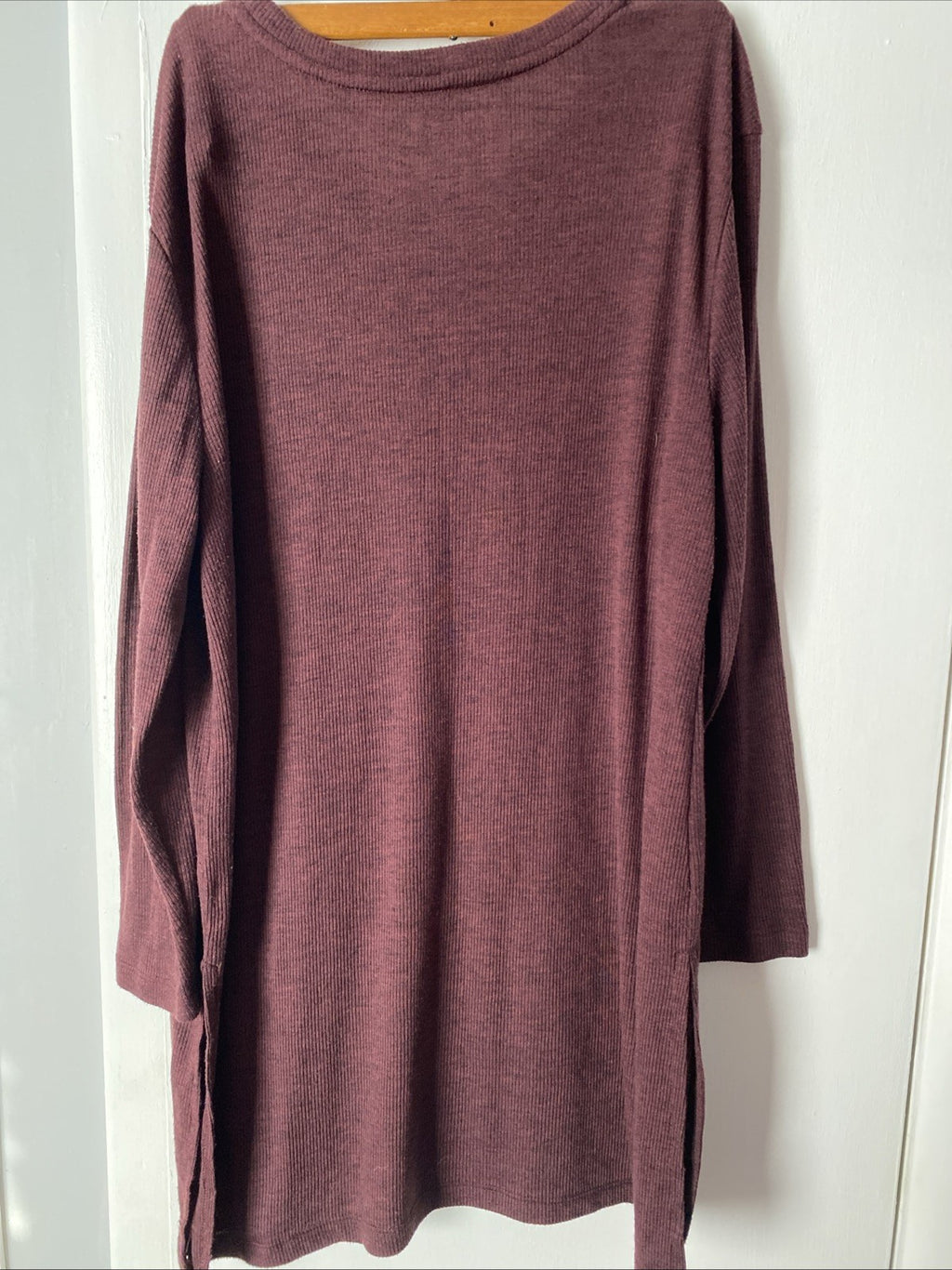 Old Navy Tunic Shirt Long Sleeves Top Maroon Size Large