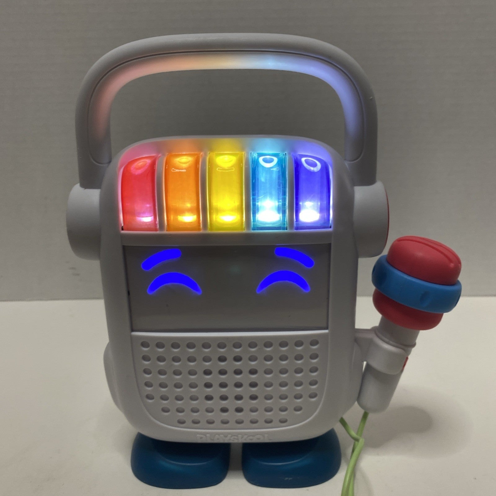 Playskool Rock n’ Roll Bot Bluetooth Speaker Voice Changing Karaoke Microphone 