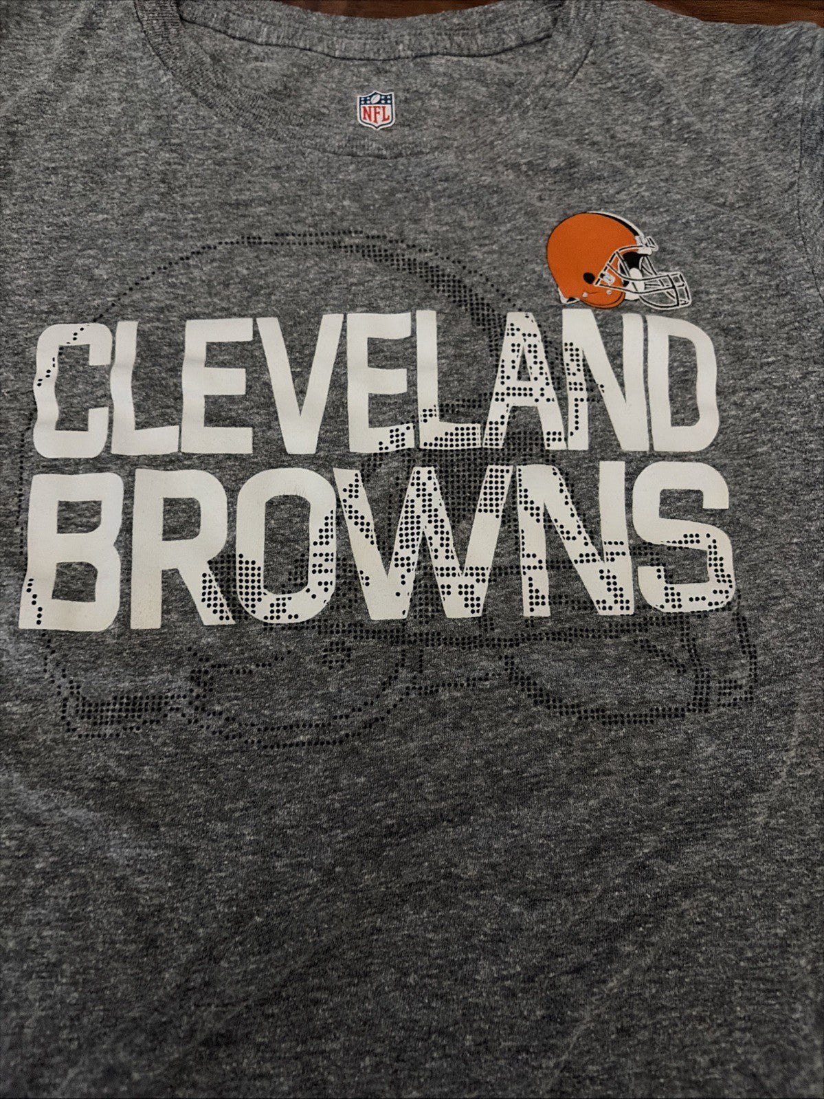 NFL Cleveland Browns Youth Medium 10–12 Short Sleeve T-Shirt Gray