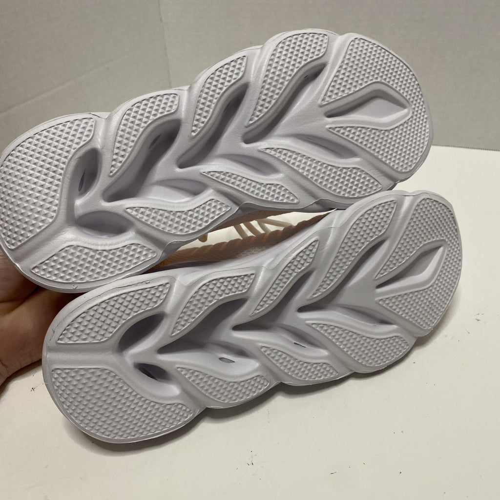 Womens Sports  Shoes Sz 8 Casual Sneakers Athletic Tennis Walking Gym White/oran