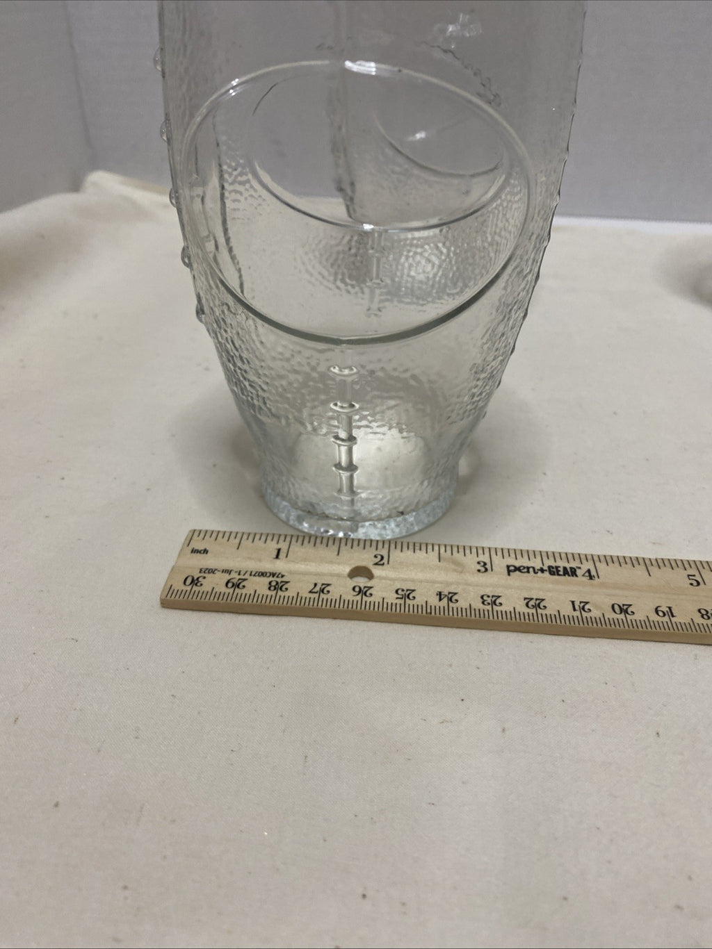 Football Shaped Textured Tumbler Glasses Set Of 4