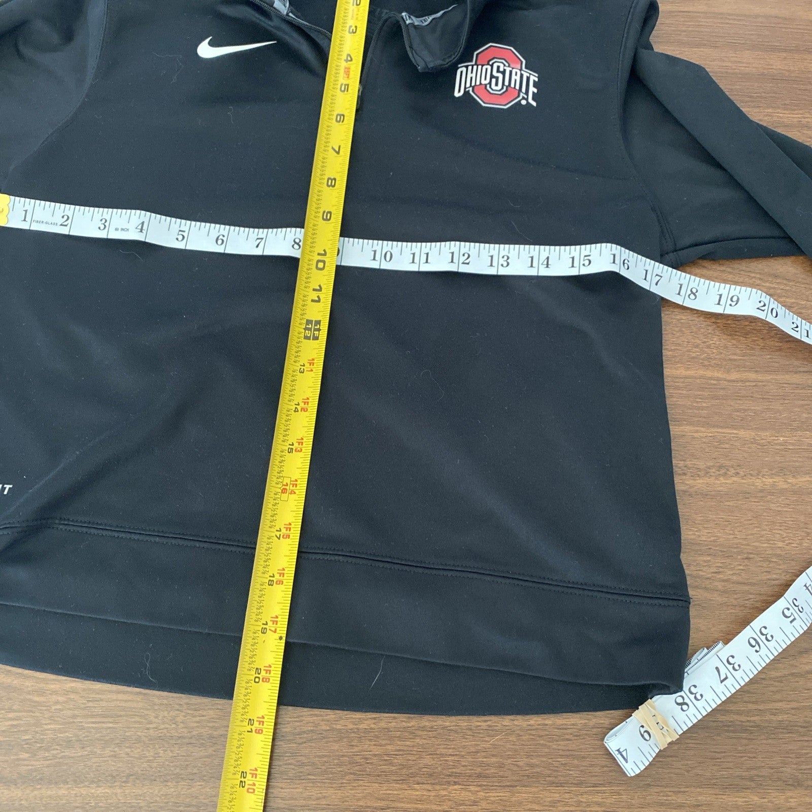 Ohio State Nike Quarter Zip Pullover Dri Fit Medium Free Shipping