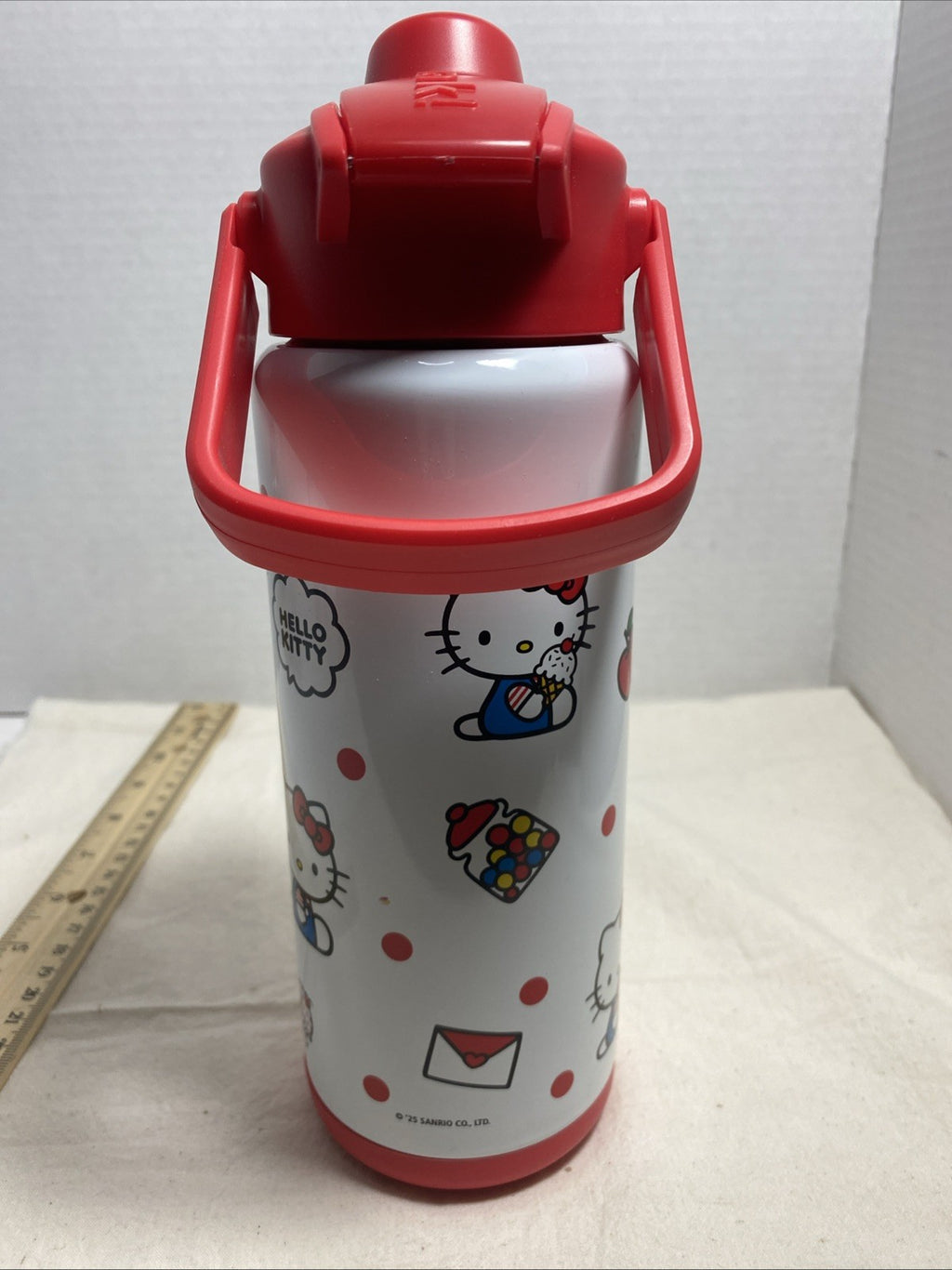 ZAK HELLO KITTY LEAK PROOF 20 0Z DRINK BOTTLE HOT OR COLD INSULATED