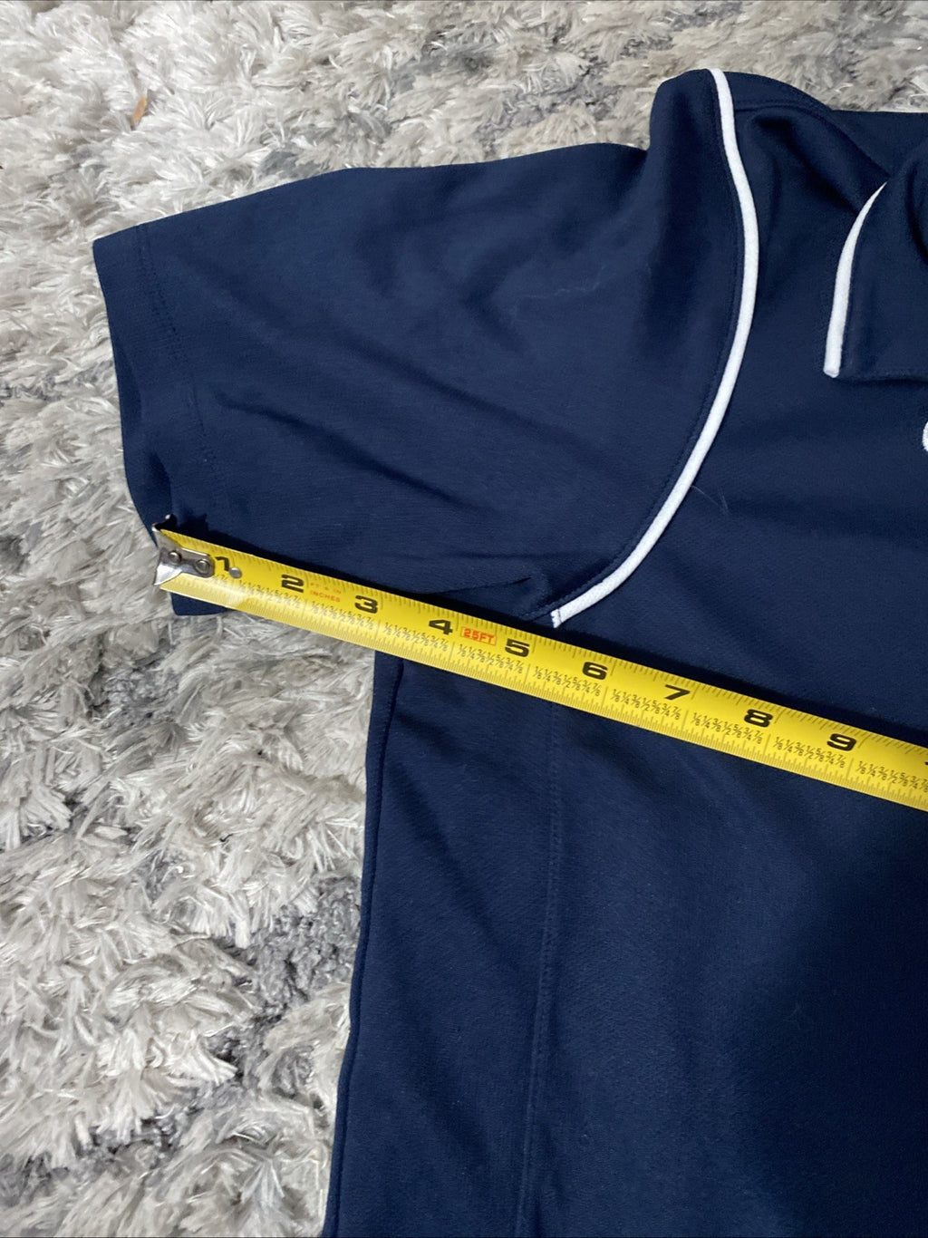 Nike dry fit adult medium short sleeved polo dark blue