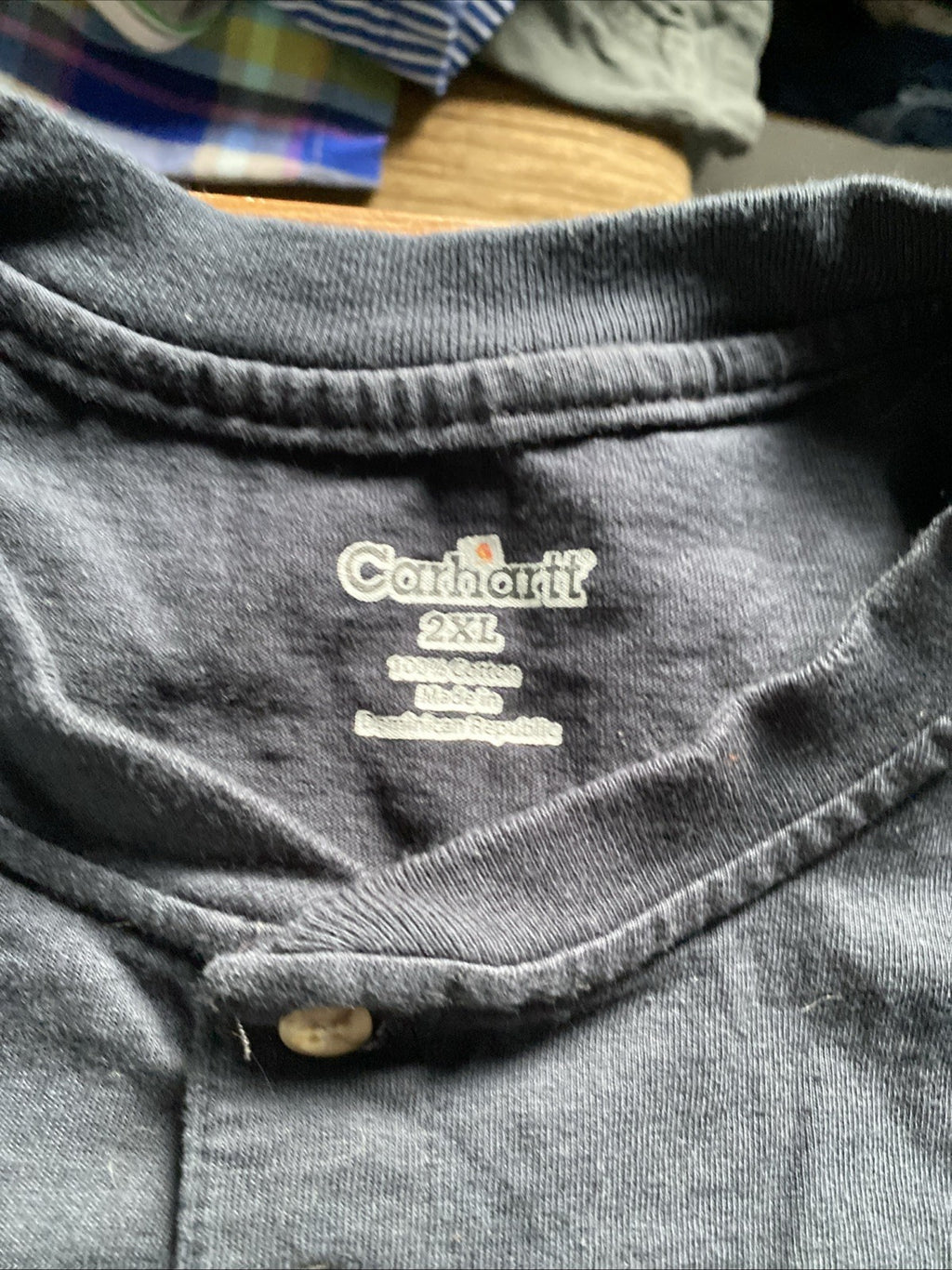 Carhartt 2XL short sleeve 1/4 button down pocket tee Free Shipping