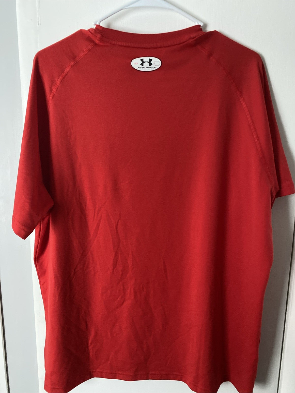 Under Armour Heat Gear Loose Fit Viper Red Shirt Men's Large Short Slv