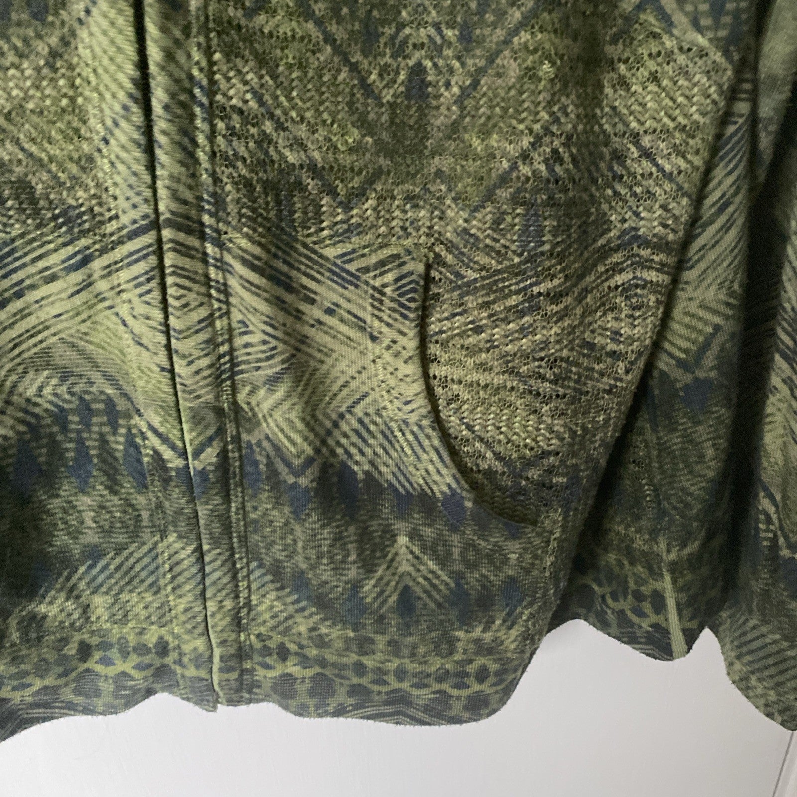 Women’s zip up hoodie energy XL world war dark green